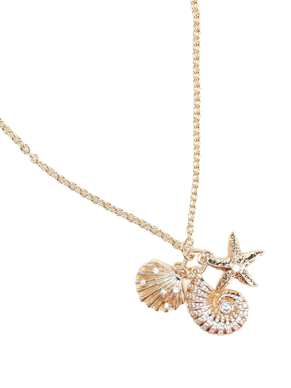 multi-charm shell necklaces - 2