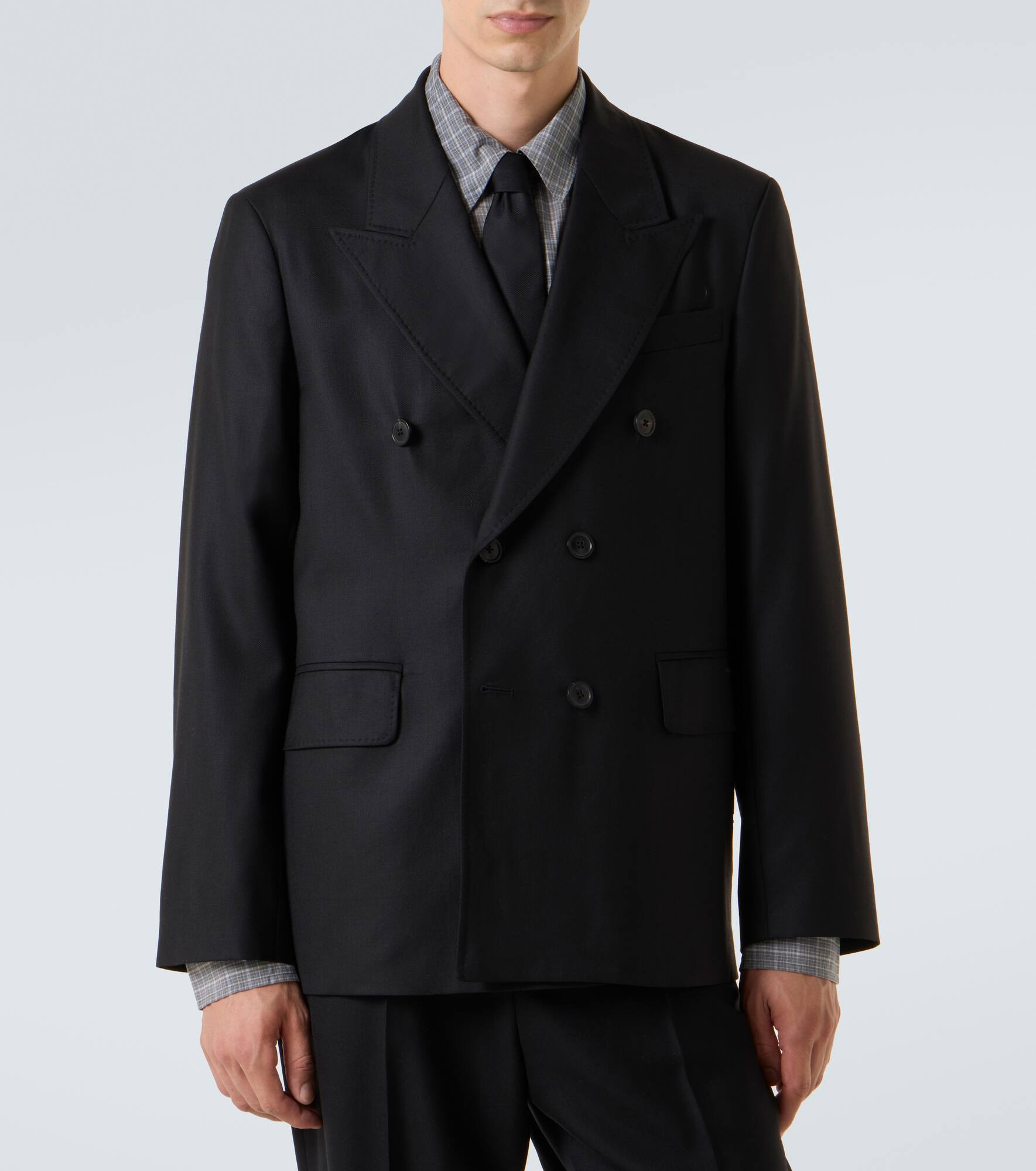 Unconstructed wool blazer - 3