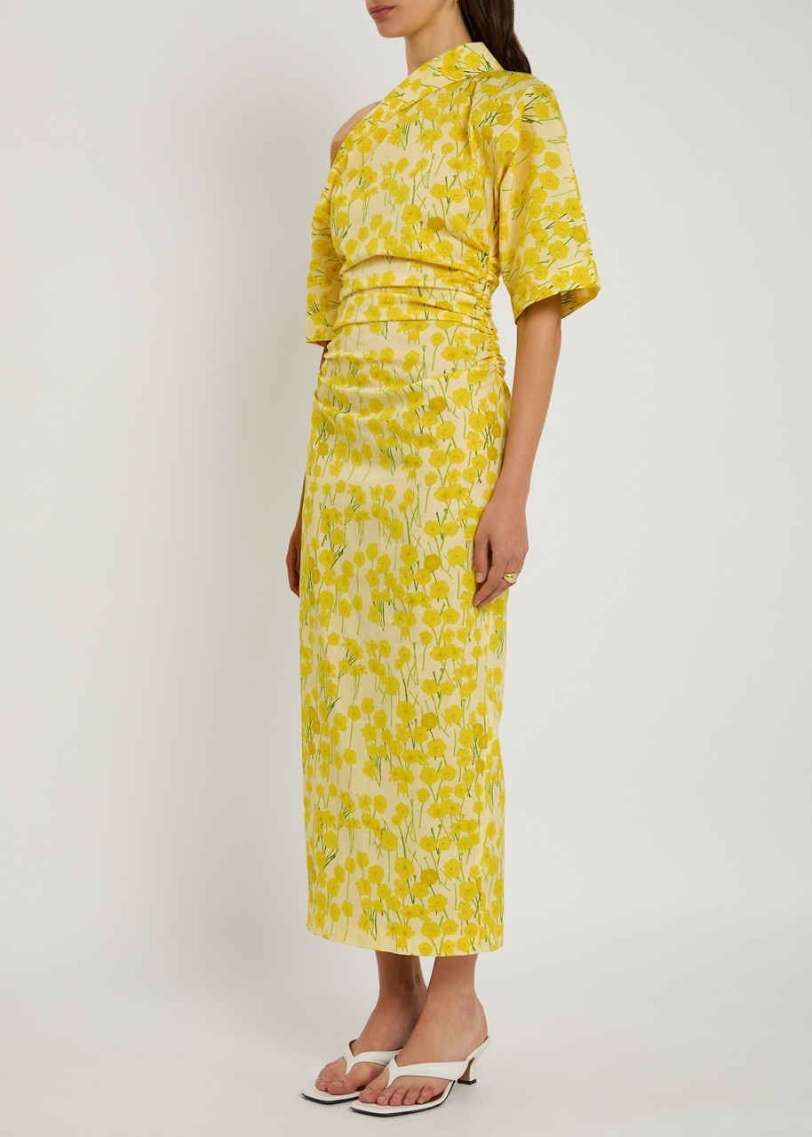 Bernadette Bowery Floral-print Stretch-cotton Midi Dress - 2