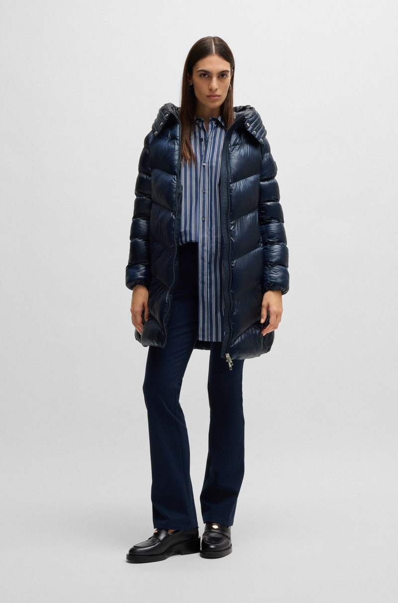 BOSS WATER-REPELLENT PADDED PARKA JACKET WITH POLISHED TRIMS outlook