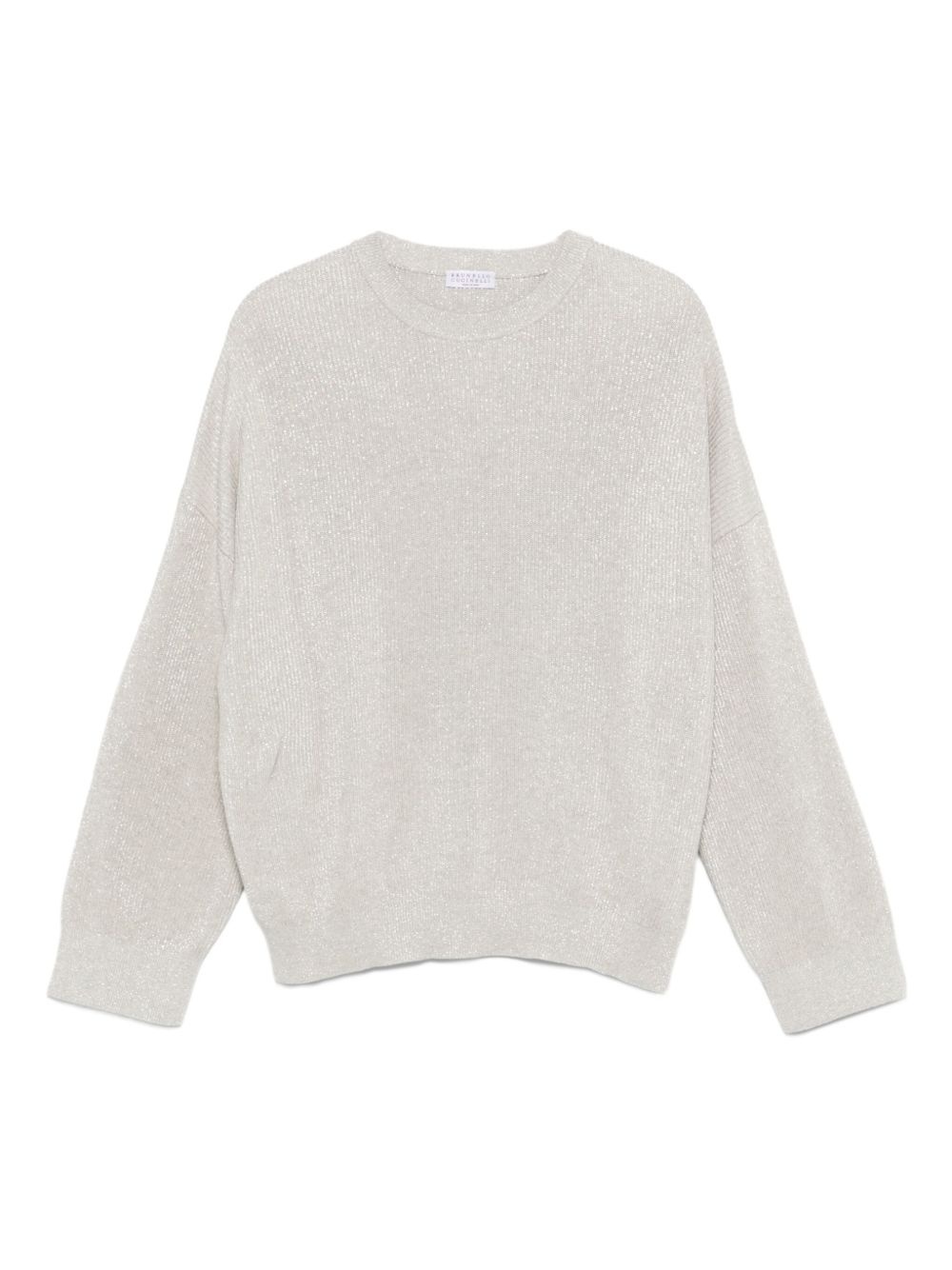 ribbed crew-neck sweater - 1