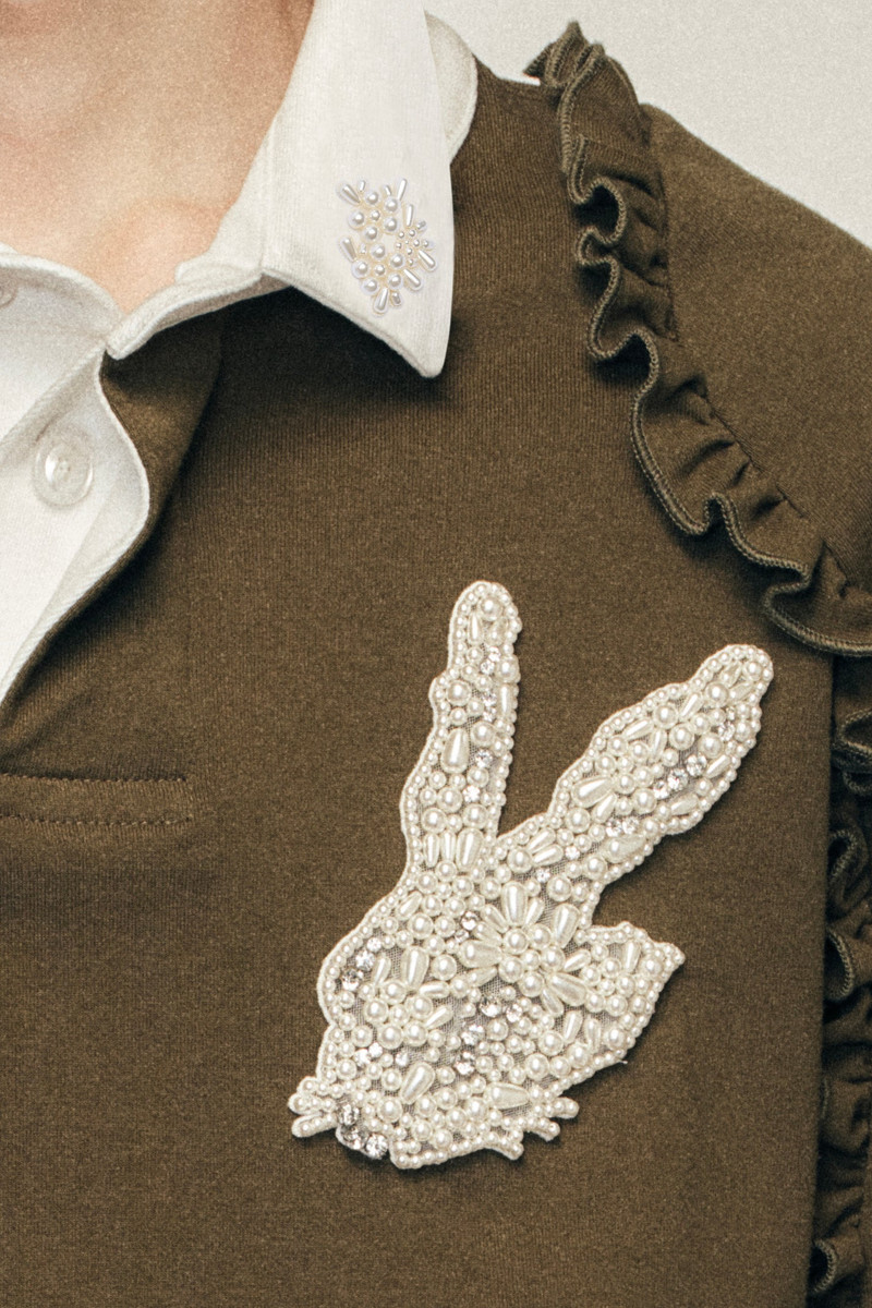 Turbo Embellished Layered Ruffle Rugby Shirt 4