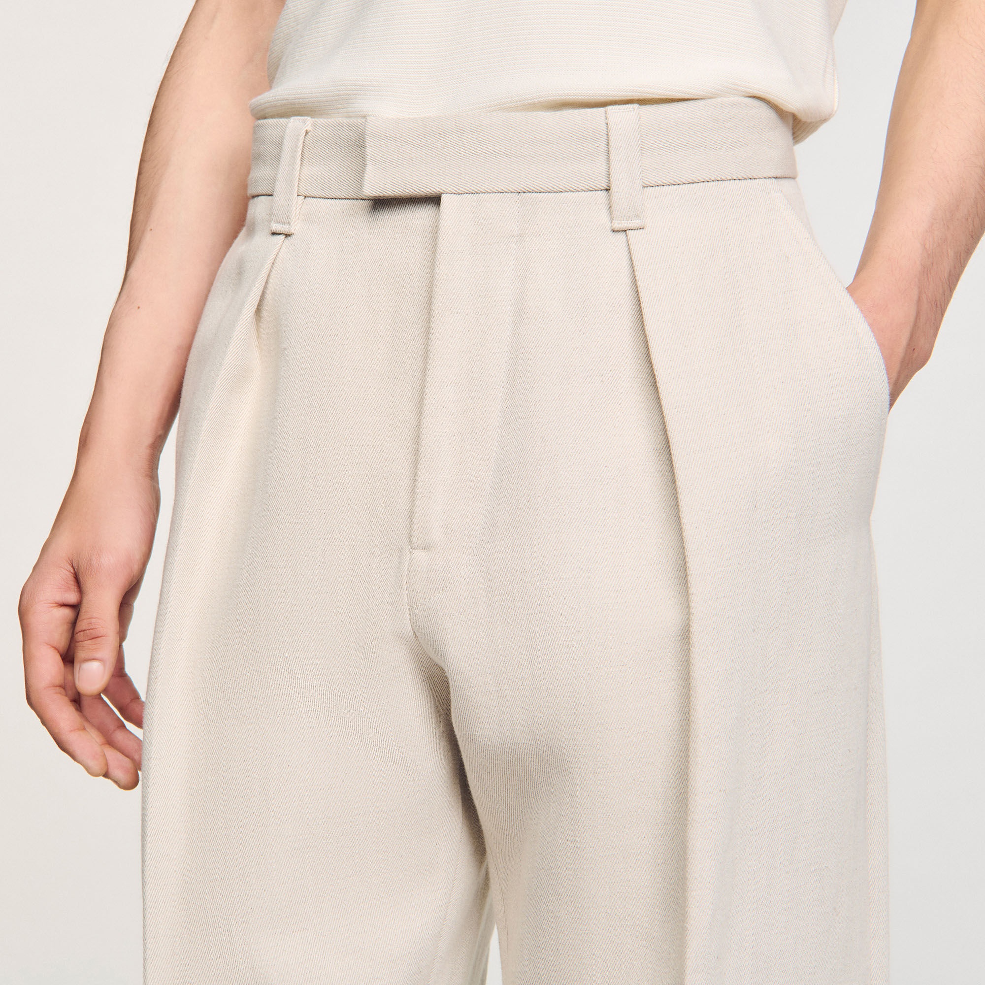 WIDE-LEG TROUSERS WITH CREASES - 3