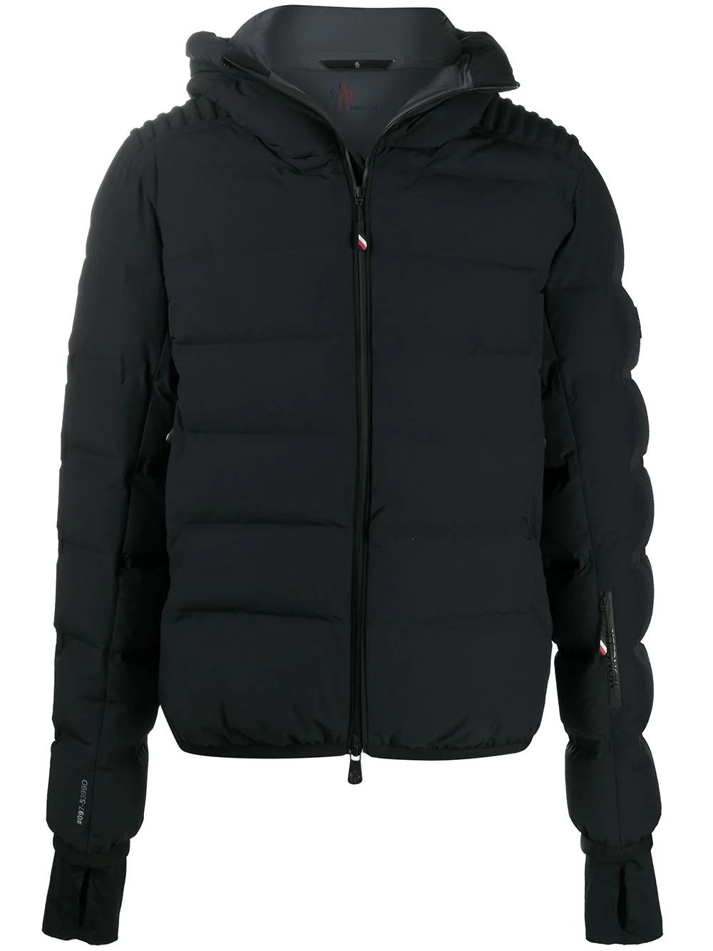 quilted short hooded jacket - 1