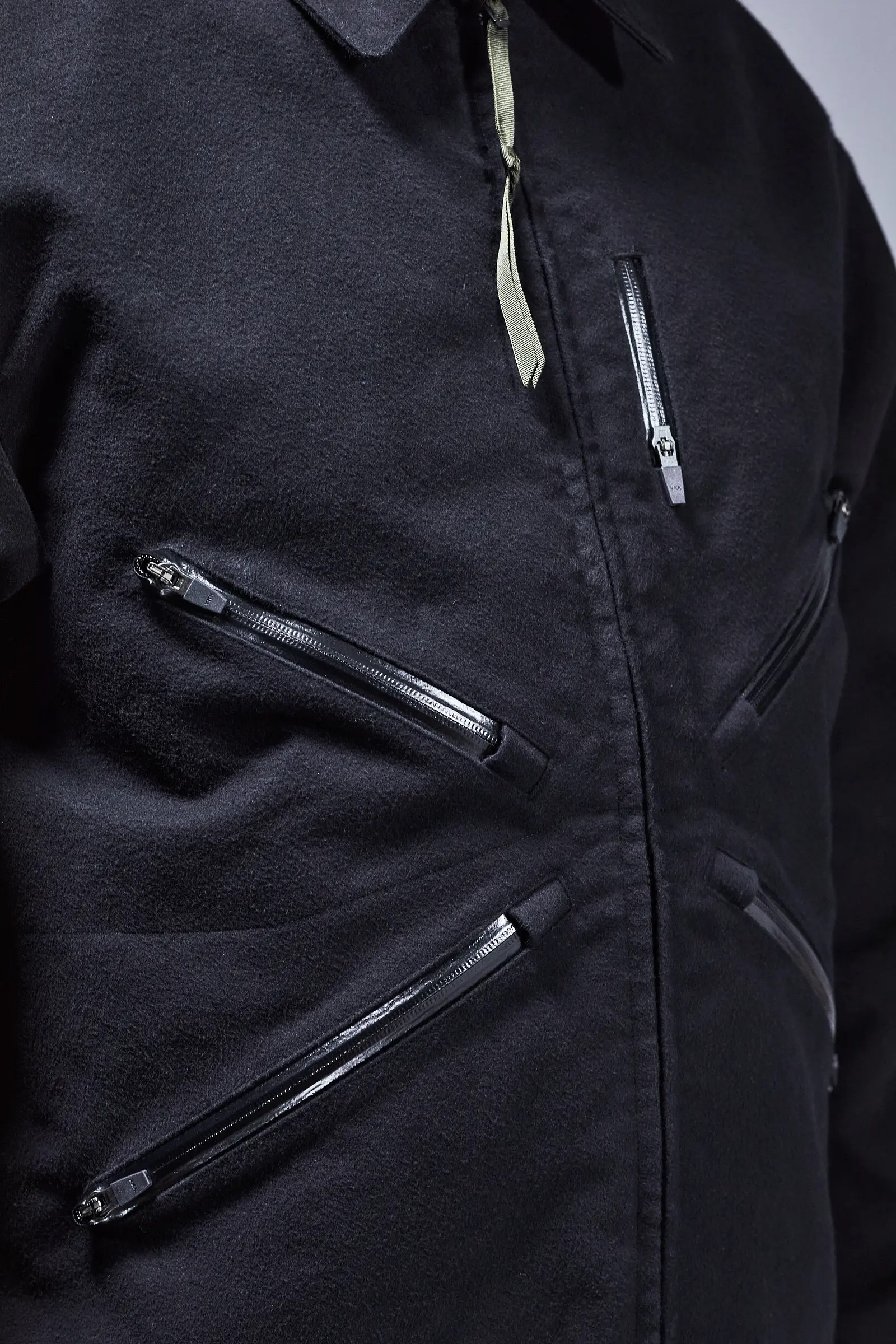 J121-KI Cotton Moleskin Jacket Black - 20