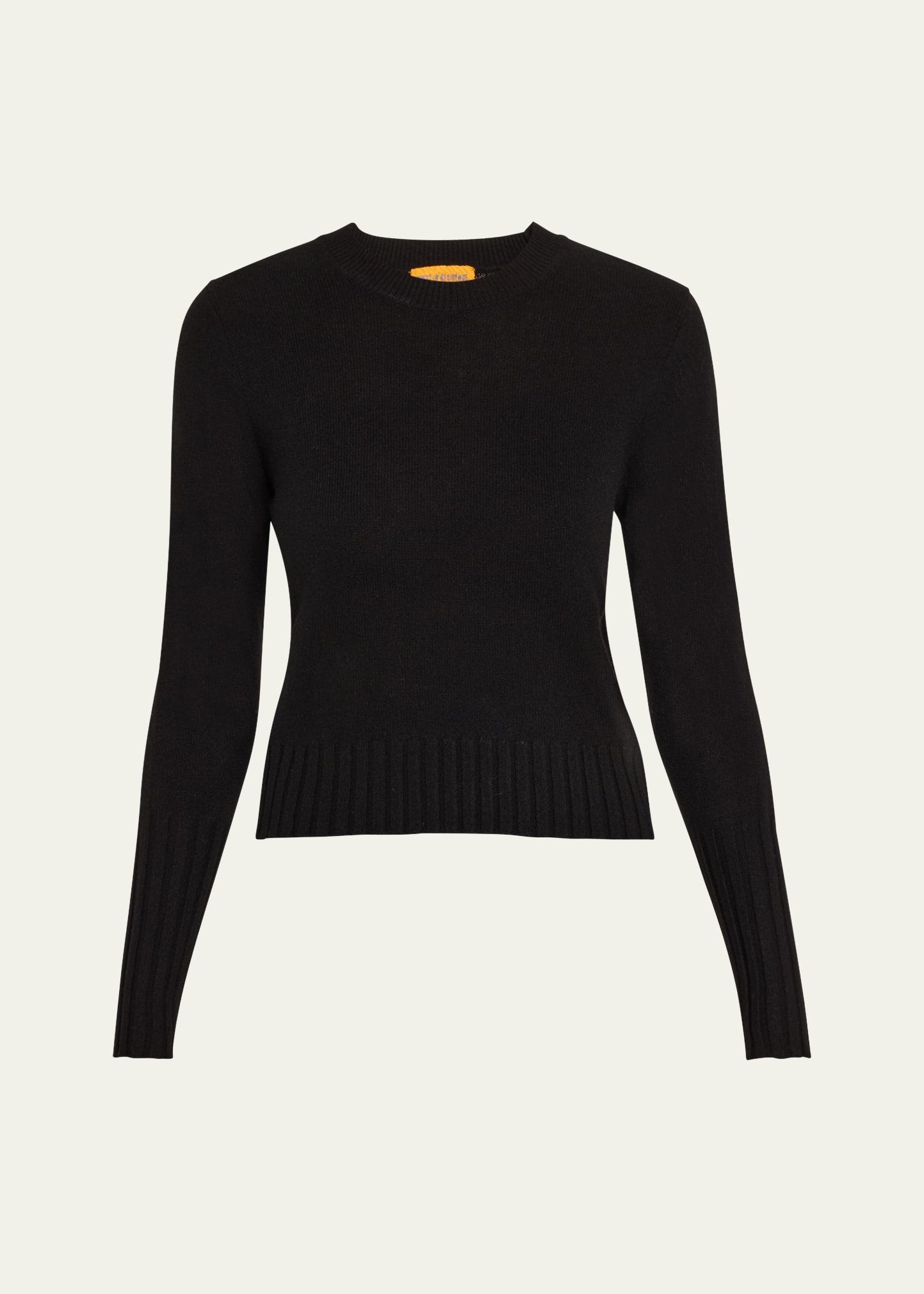 Shrunken Crewneck Sweater in Cashmere - 1