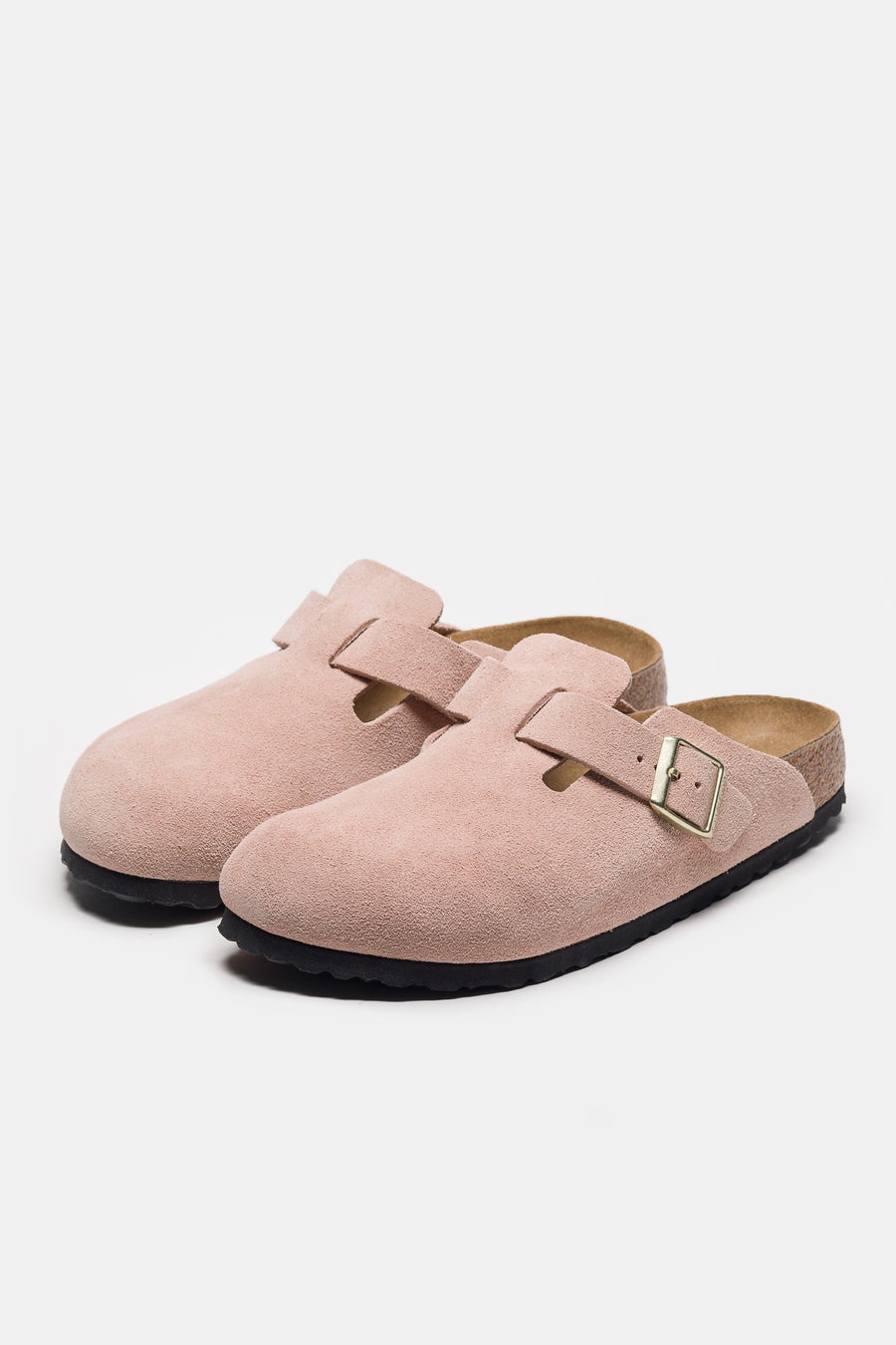 Boston Suede Mule in Light Rose - 3