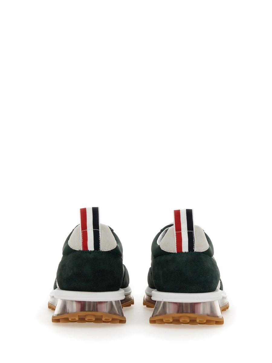 スニーカー THOM BROWNE FW23 SNEAKER WITH LOGO (MFD239B_L0037310) Thom Browne translucent-sole Leather Sneakers | Green | FARFETCH