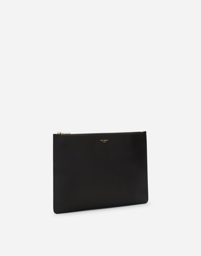 Dolce & Gabbana Calfskin document holder with heat-stamped logo outlook