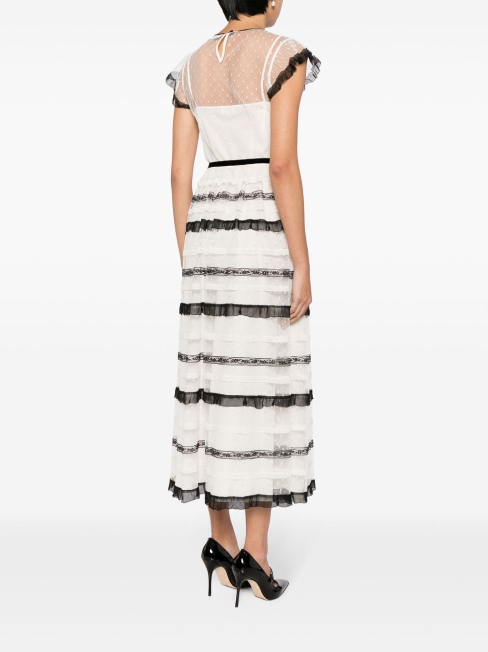 tulle d'esprit tulle midi dress - 4