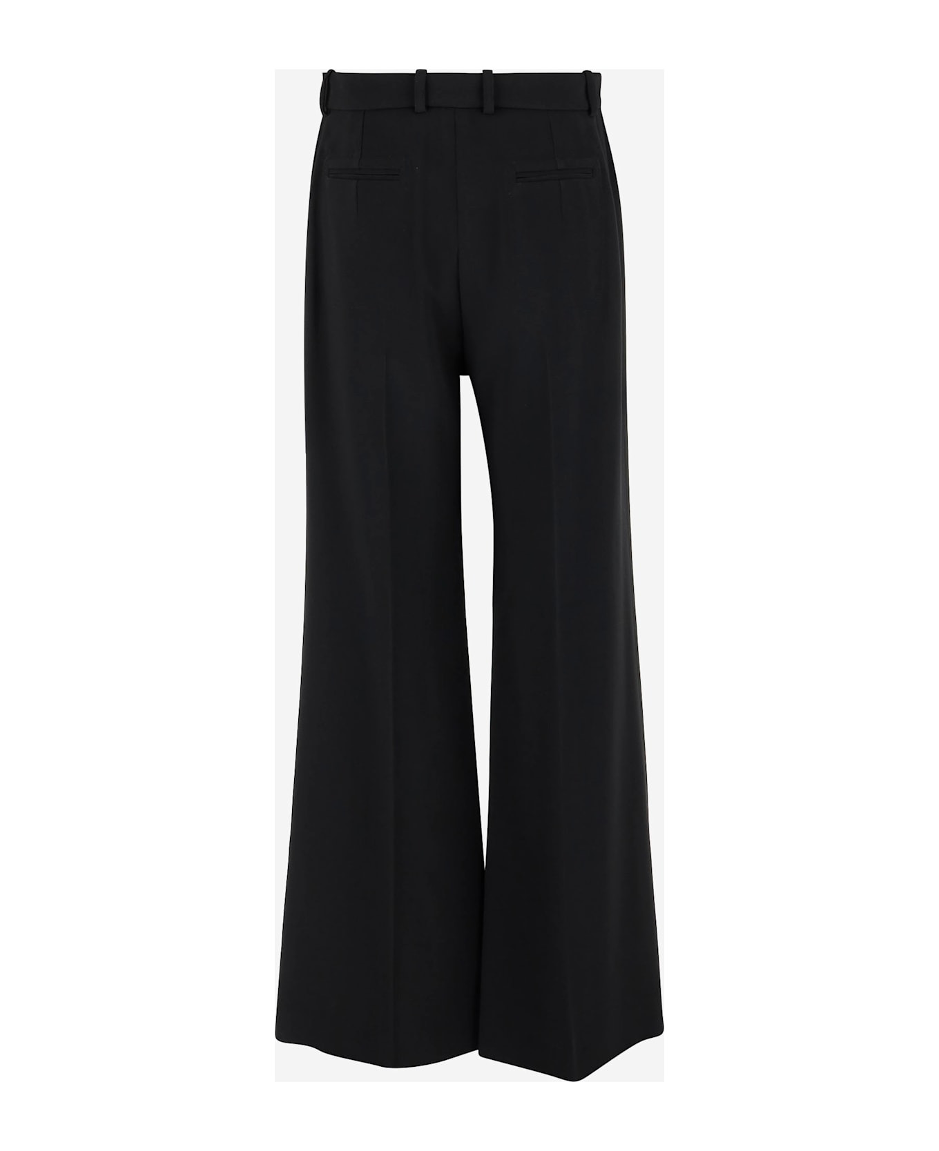 Stretch Viscose Blend Pants - 2