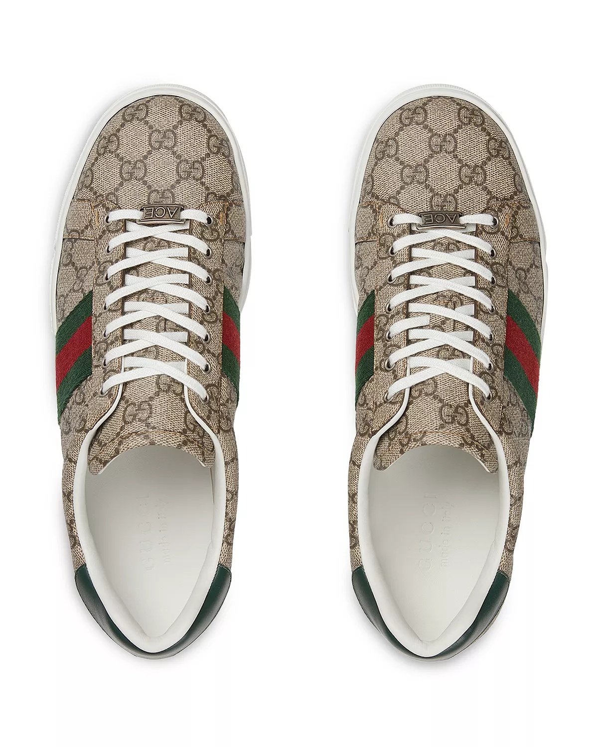 Men's Gucci Ace Canvas and Leather Sneakers - 2