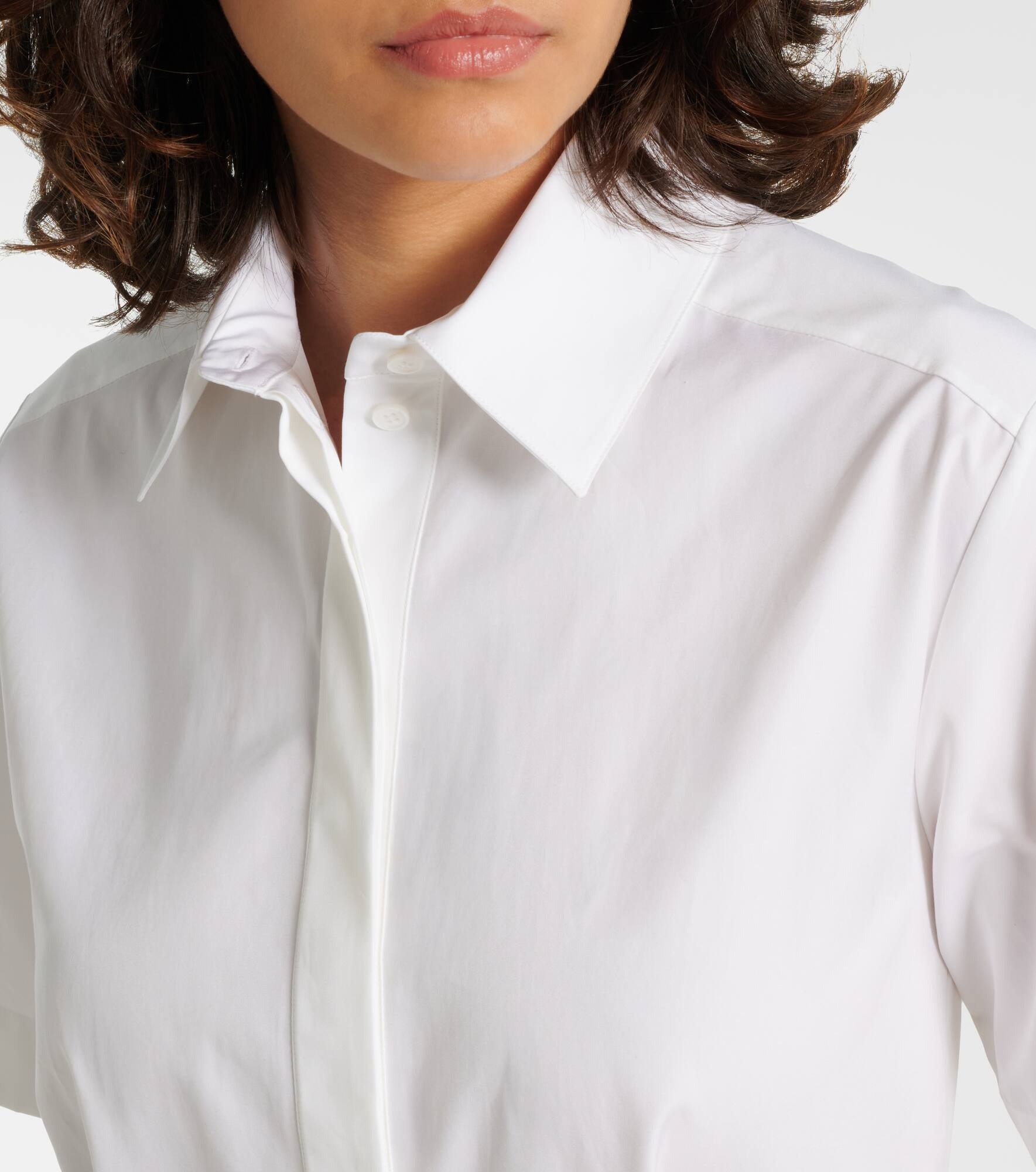 Cotton poplin shirt dress - 4