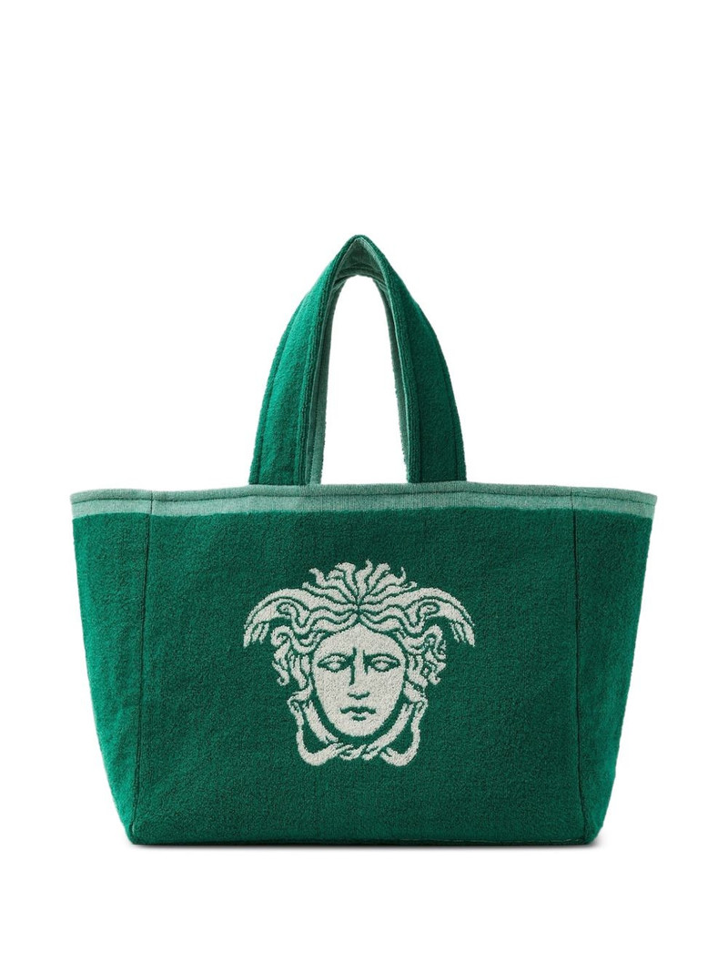 Medusa-motif terry tote bag 1