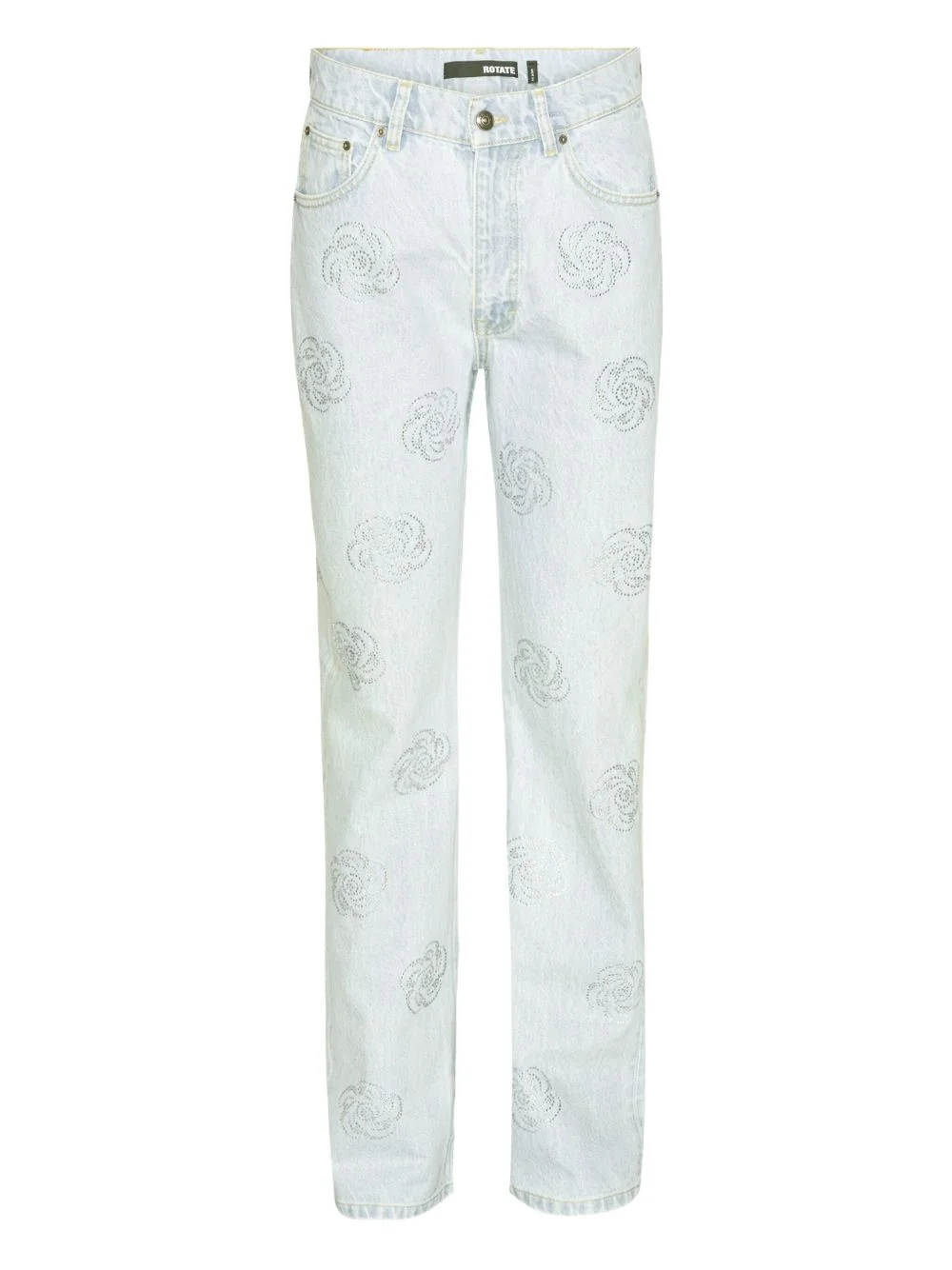 stud-embellished jeans - 1