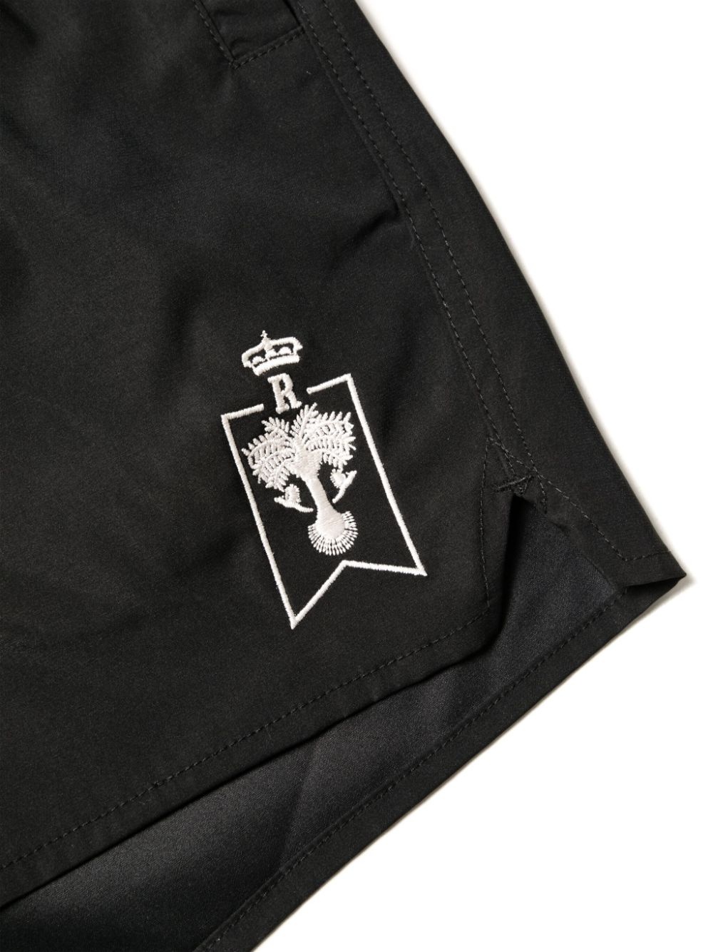logo-embroidered swim shorts - 3
