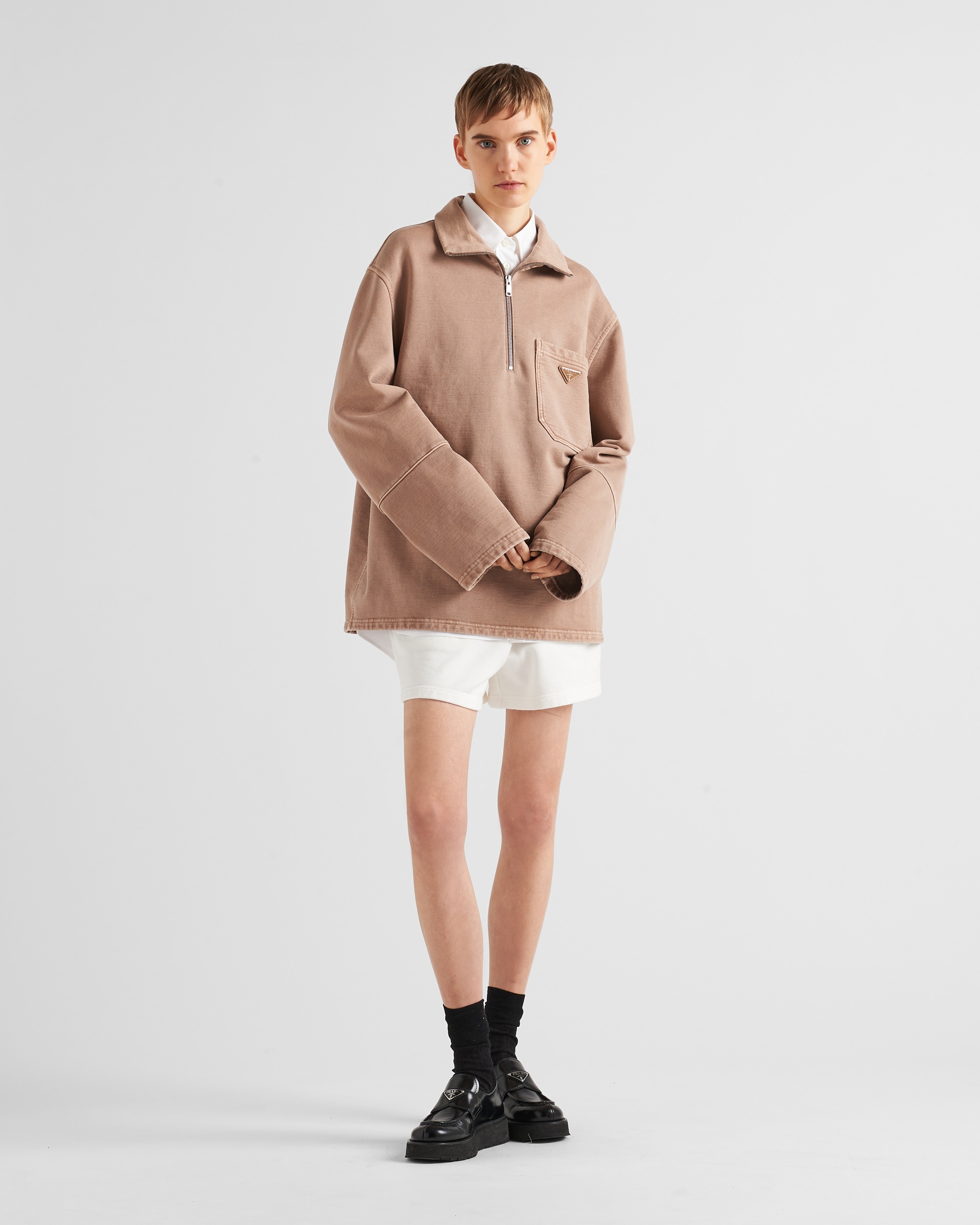 Cotton fleece shorts - 2