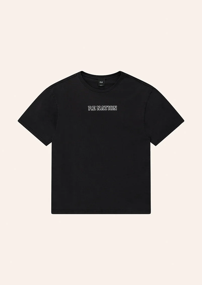 ELYSIAN 2.0 OVERSIZED TEE IN WASHED BLACK - 1