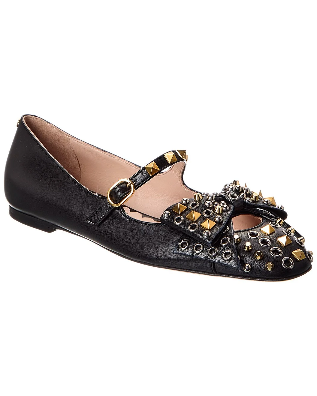 Valentino Rockstud Leather Flat - 1
