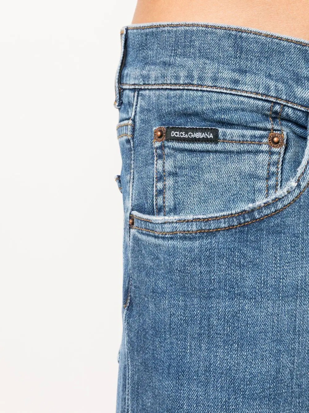 logo-plaque straight-leg jeans - 5