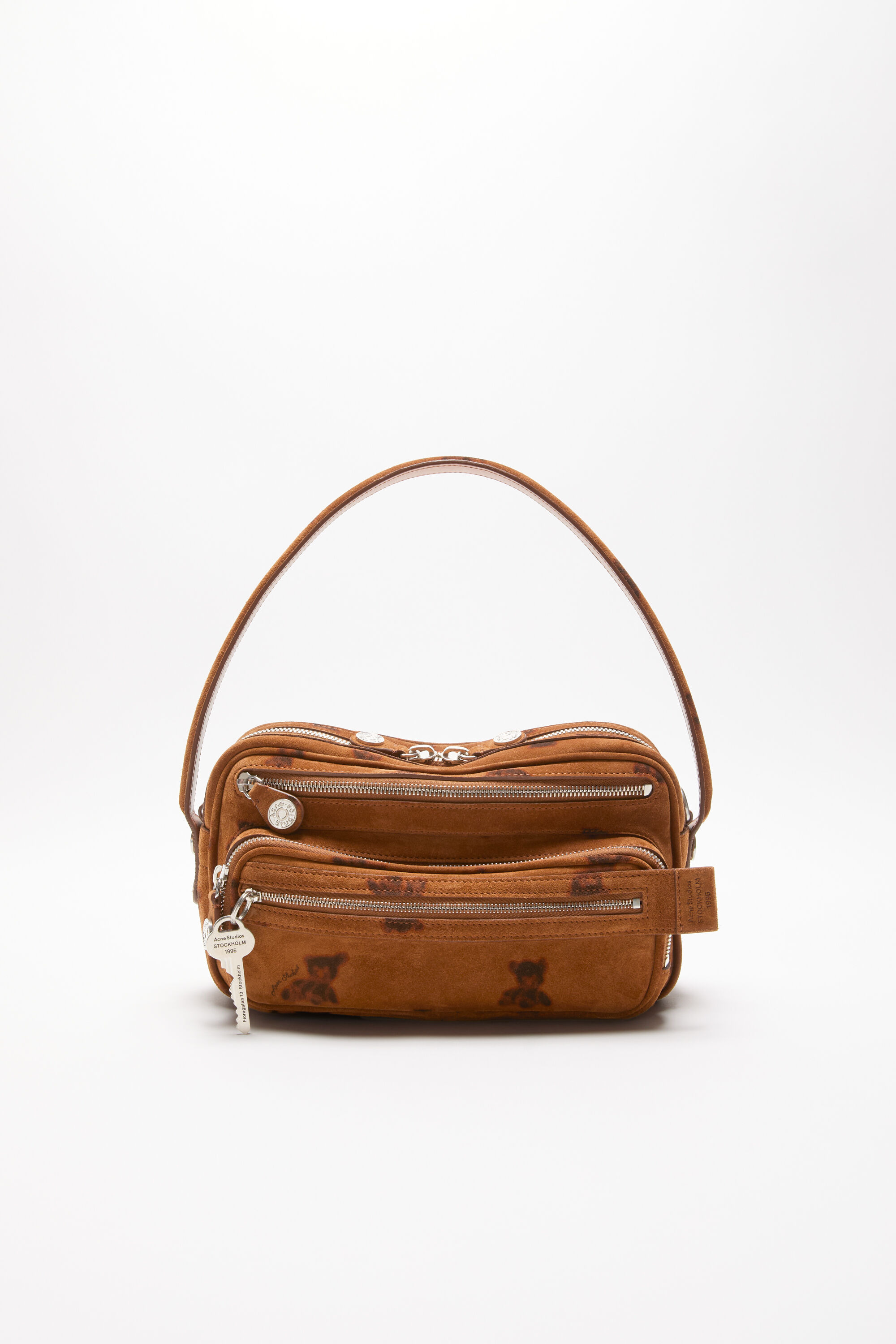 Camero Party Suede Shoulder Bag - Rust brown - 7