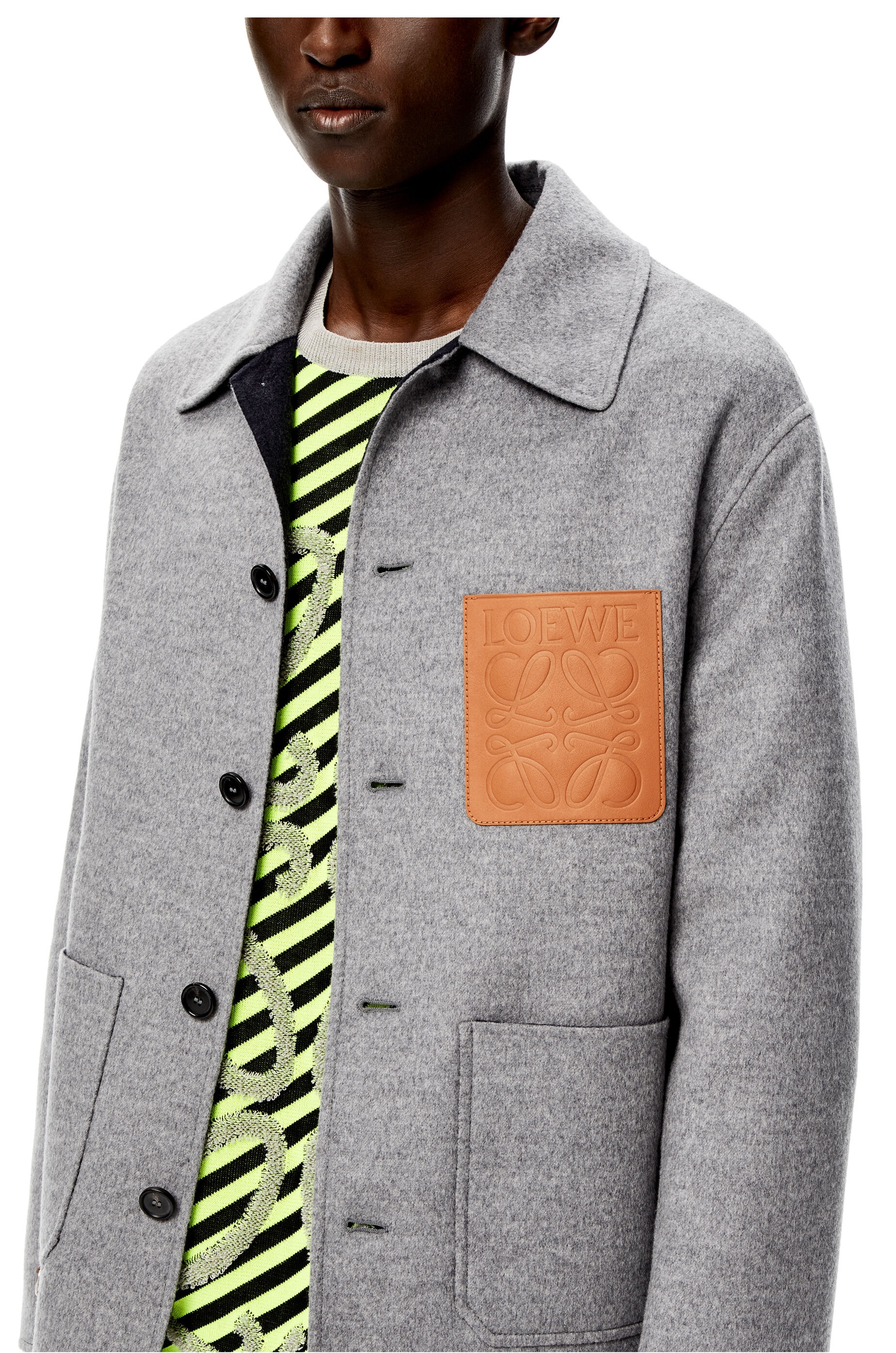 Workwear jacket in wool and cashmere - 5