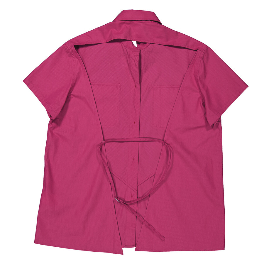 Our Legacy Ladies Cerise Cotton Ripstop Backless Army Shirt - 2