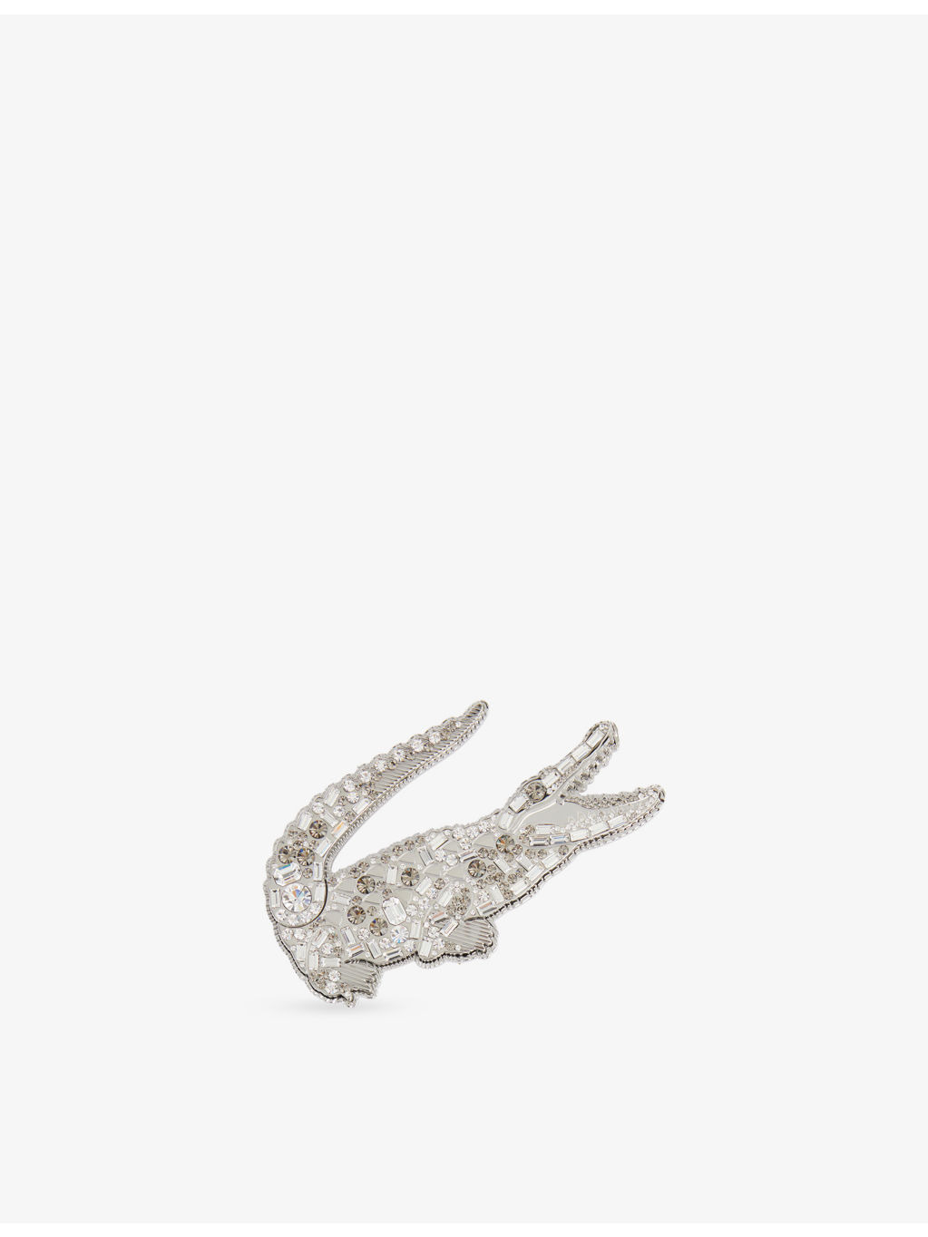 Crocodile Crystal Stainless Steel Brooch - 1