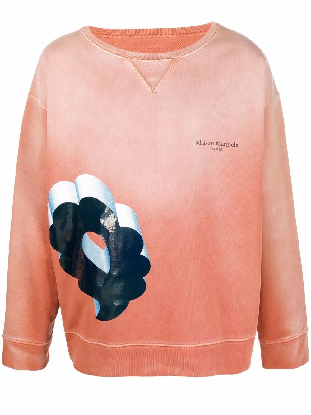 gradient graphic-print sweatshirt - 1