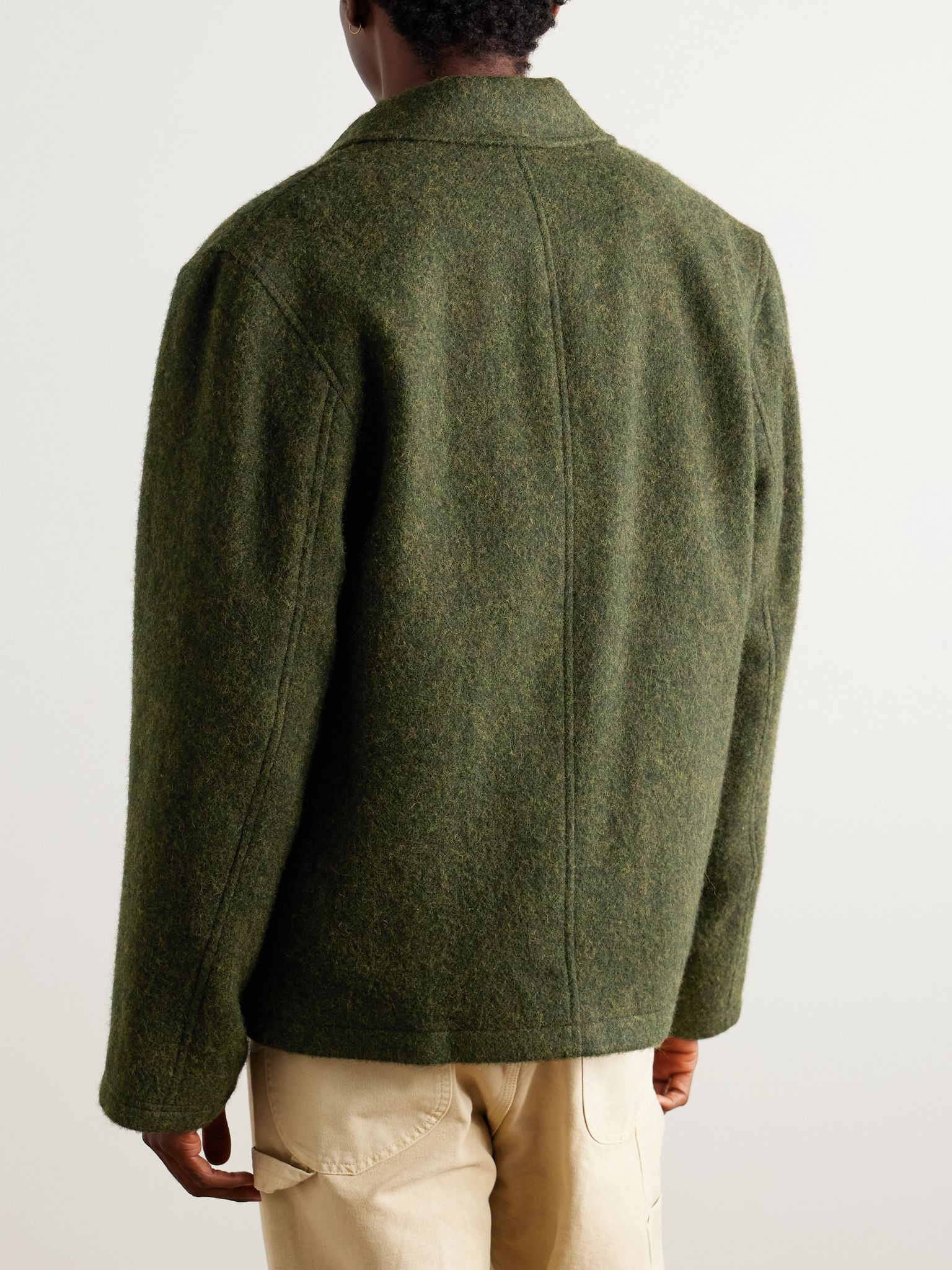 Lambeth Wool-Blend Felt Field Jacket Green - 4