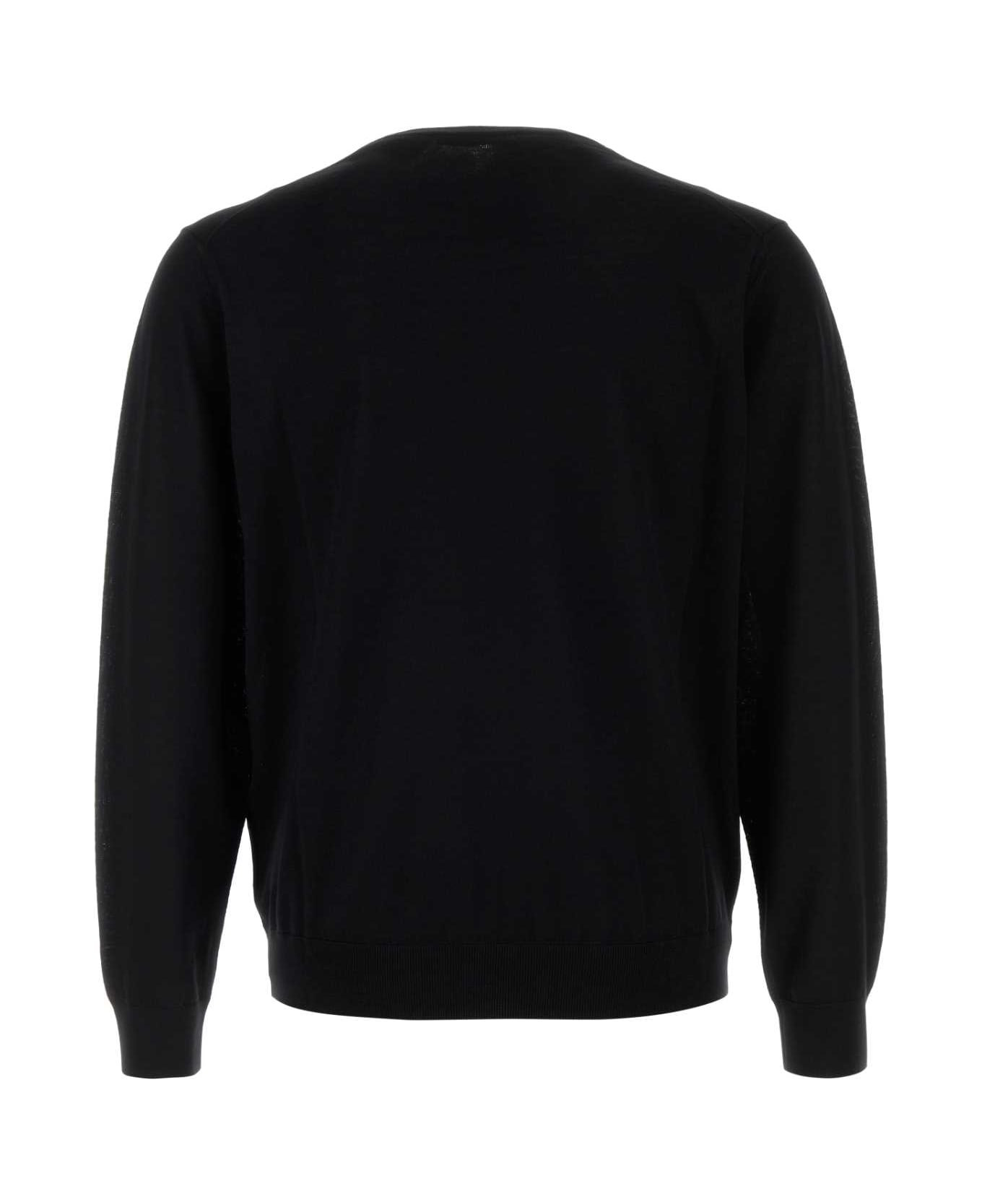 Black Wool Sweater - 2
