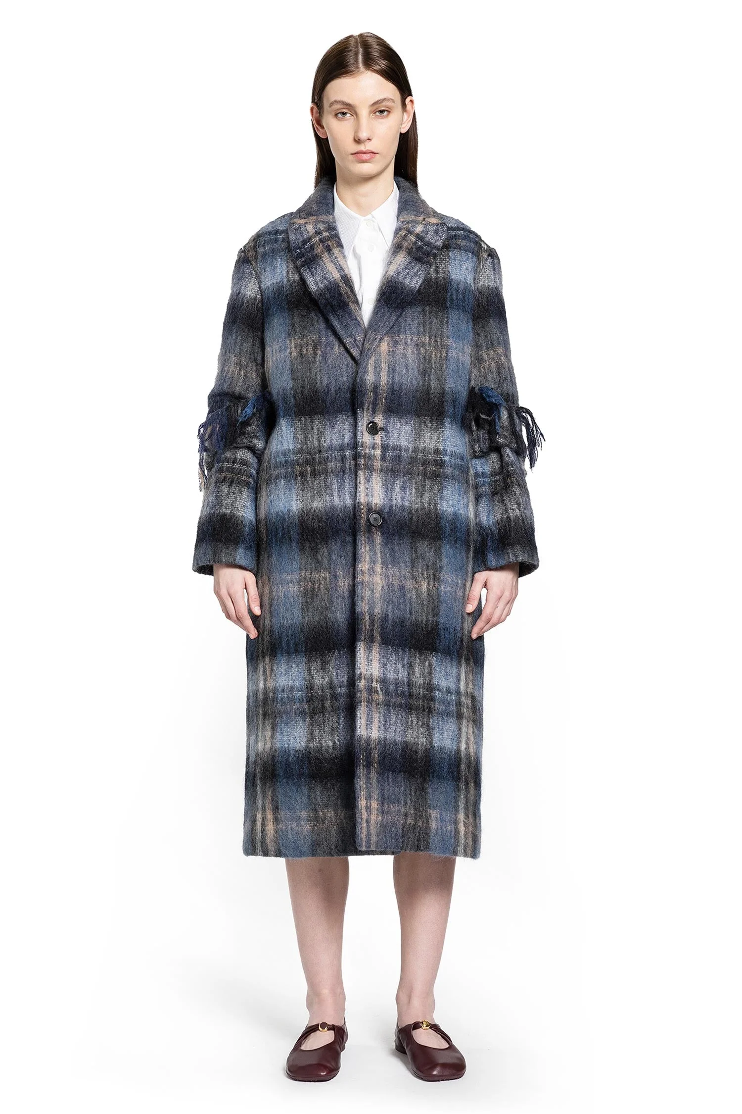 Coat In Mohair And Wool Blend - 1