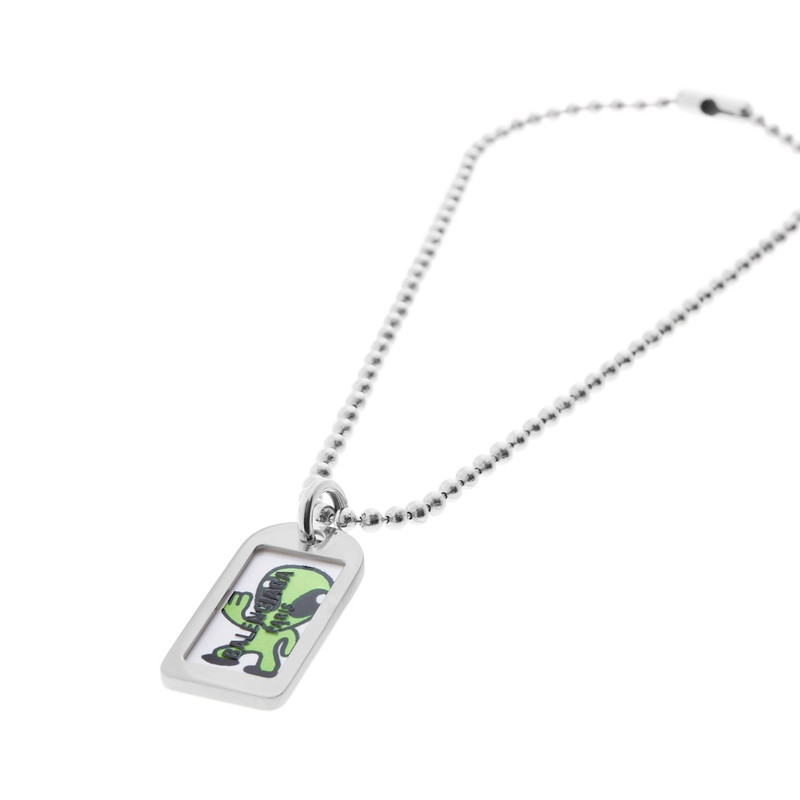 Darling Hi There Necklace  in Silver/green 3