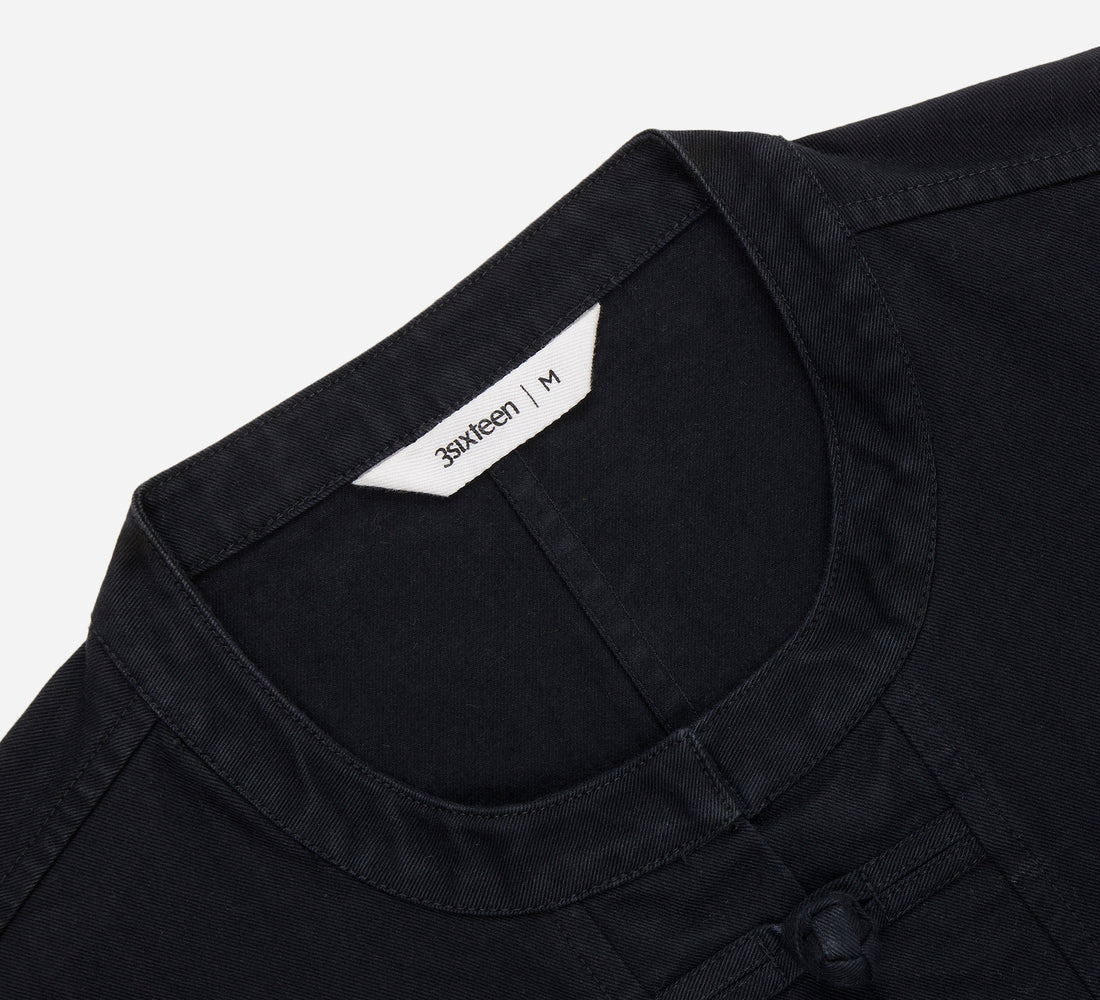 Kung Fu Jacket - Black Twill - 3