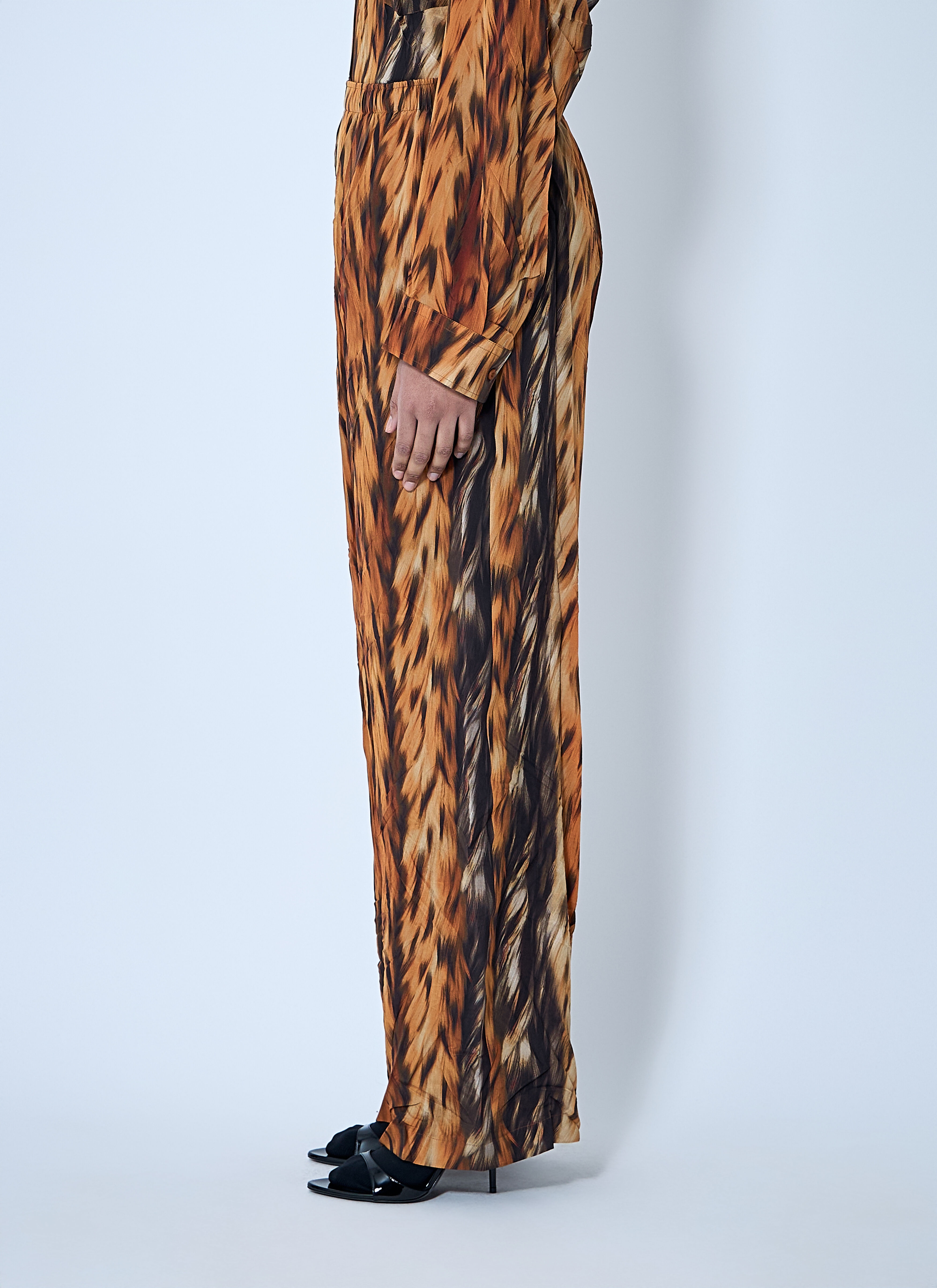 AI Croc Silk Pants - 3