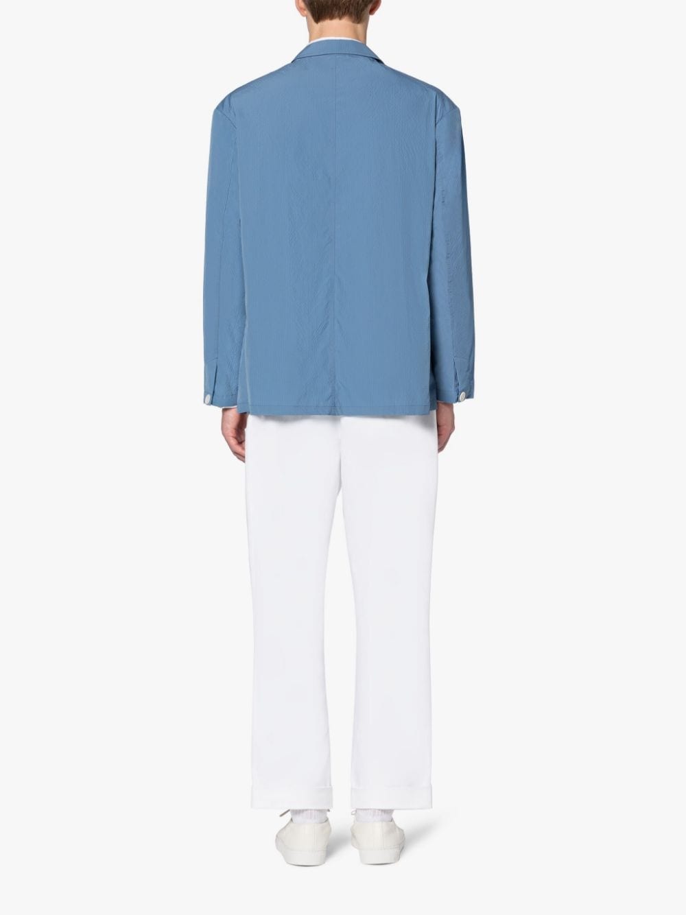 CAPTAIN SKY BLUE NYLON JACKET - 3