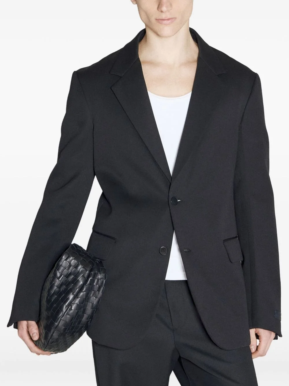 two-button notched-lapel jacket - 1