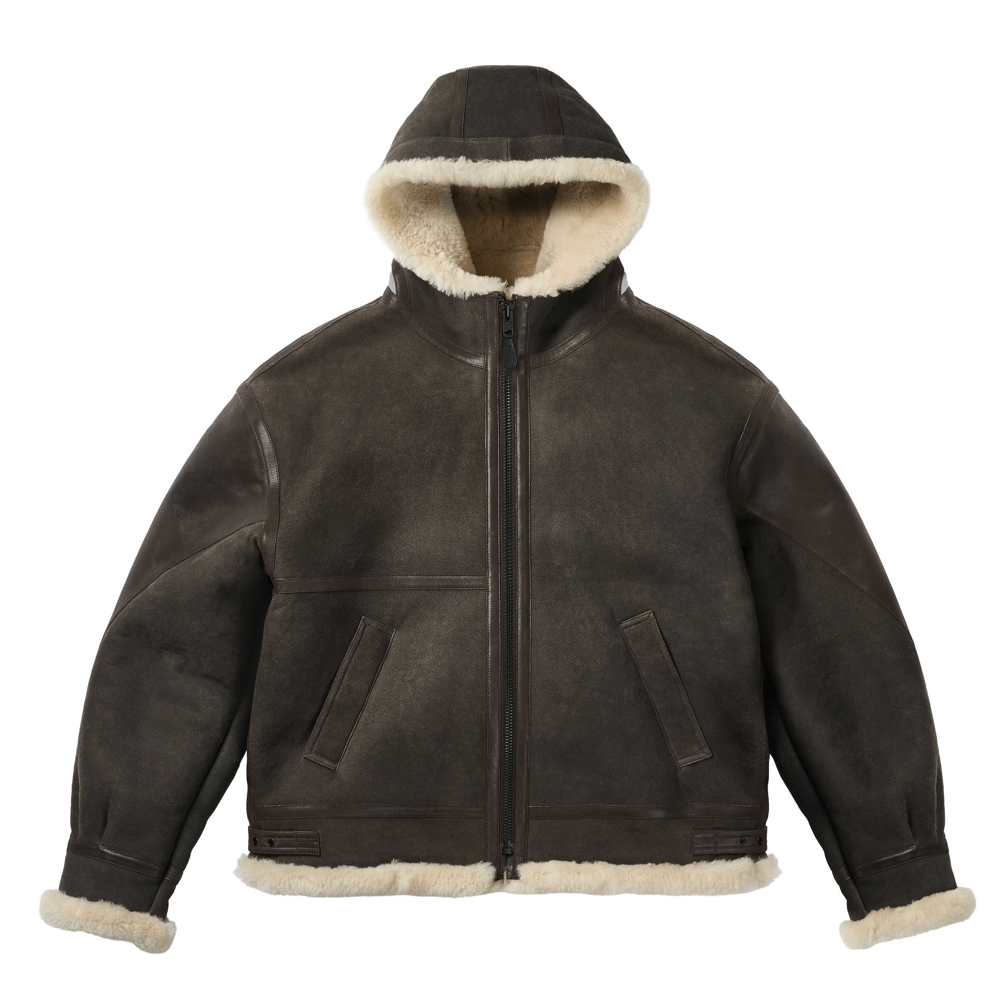 SHEEPSKIN FLYING JACKET BROWN - 1