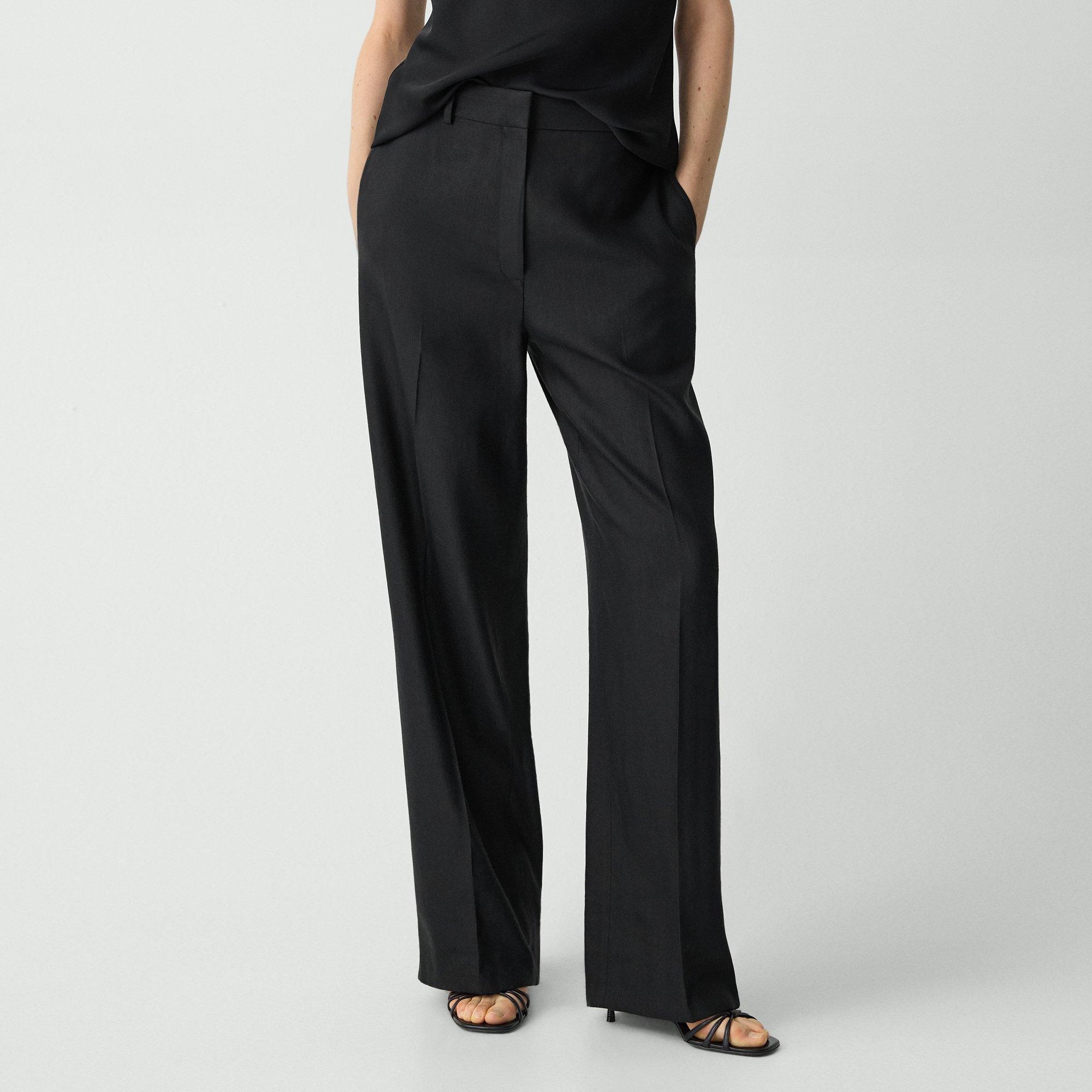Straight Pant in Linen-Viscose - 5