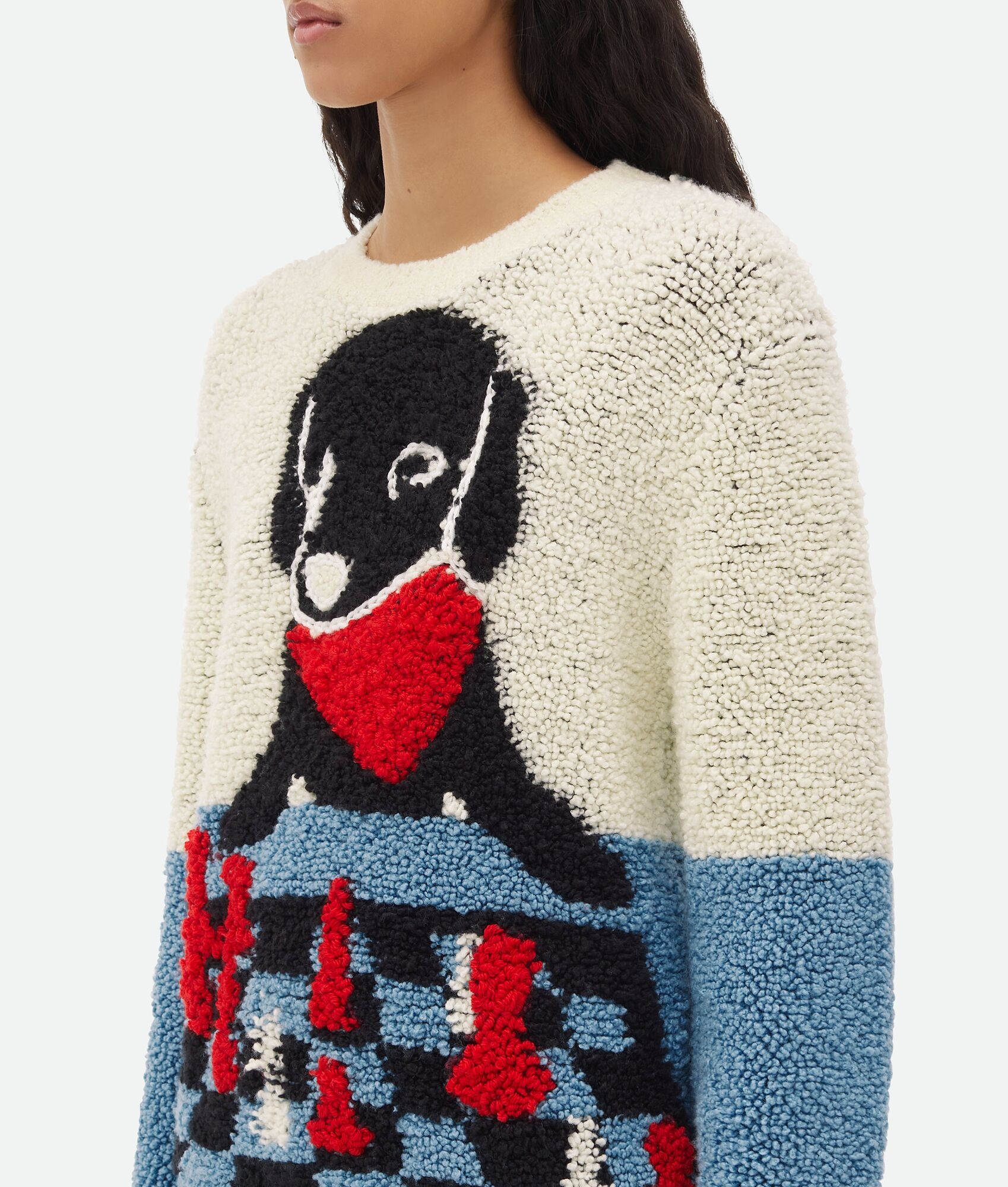 Heavy Wool Jacquard John John Sweater - 4