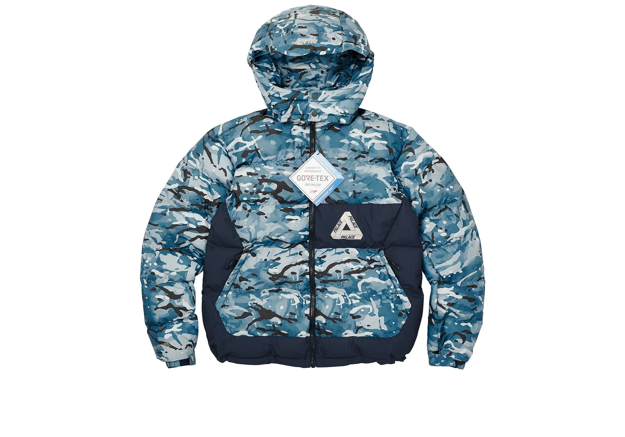 PALACE GORE-TEX INFINIUM PUFFA BLUE CAMO - 1