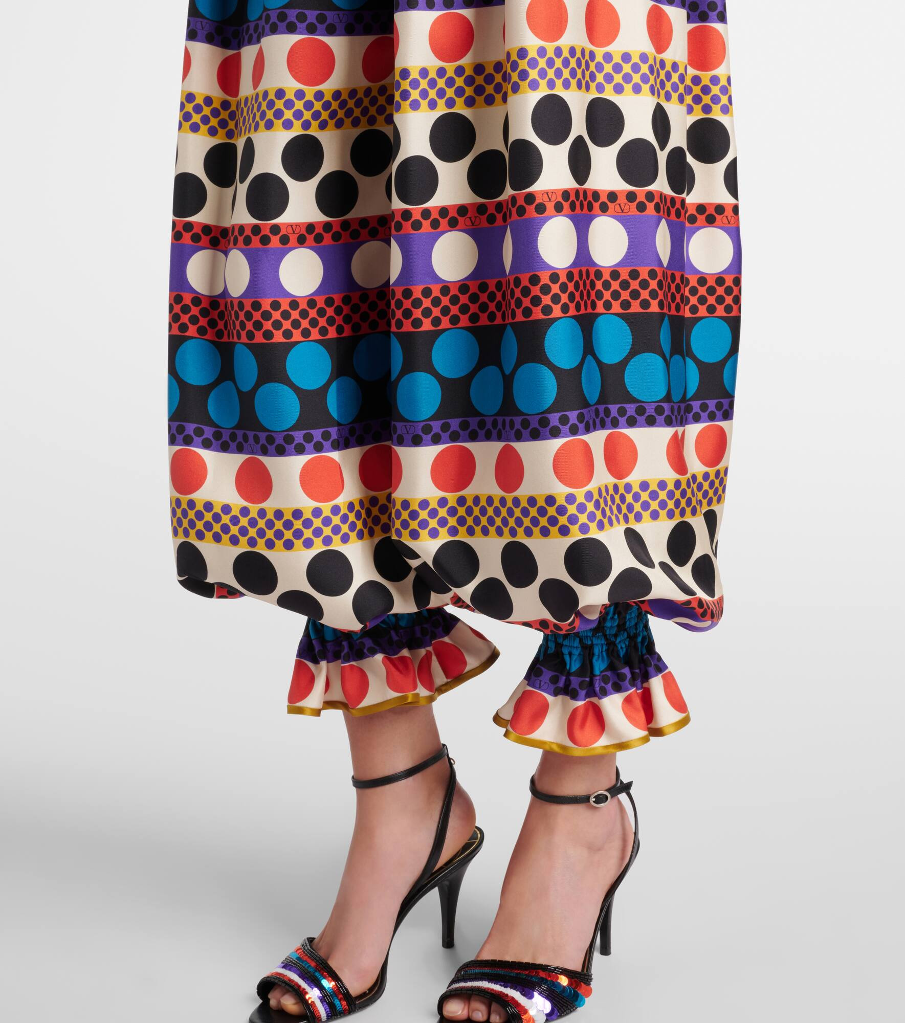 Printed silk culottes - 5