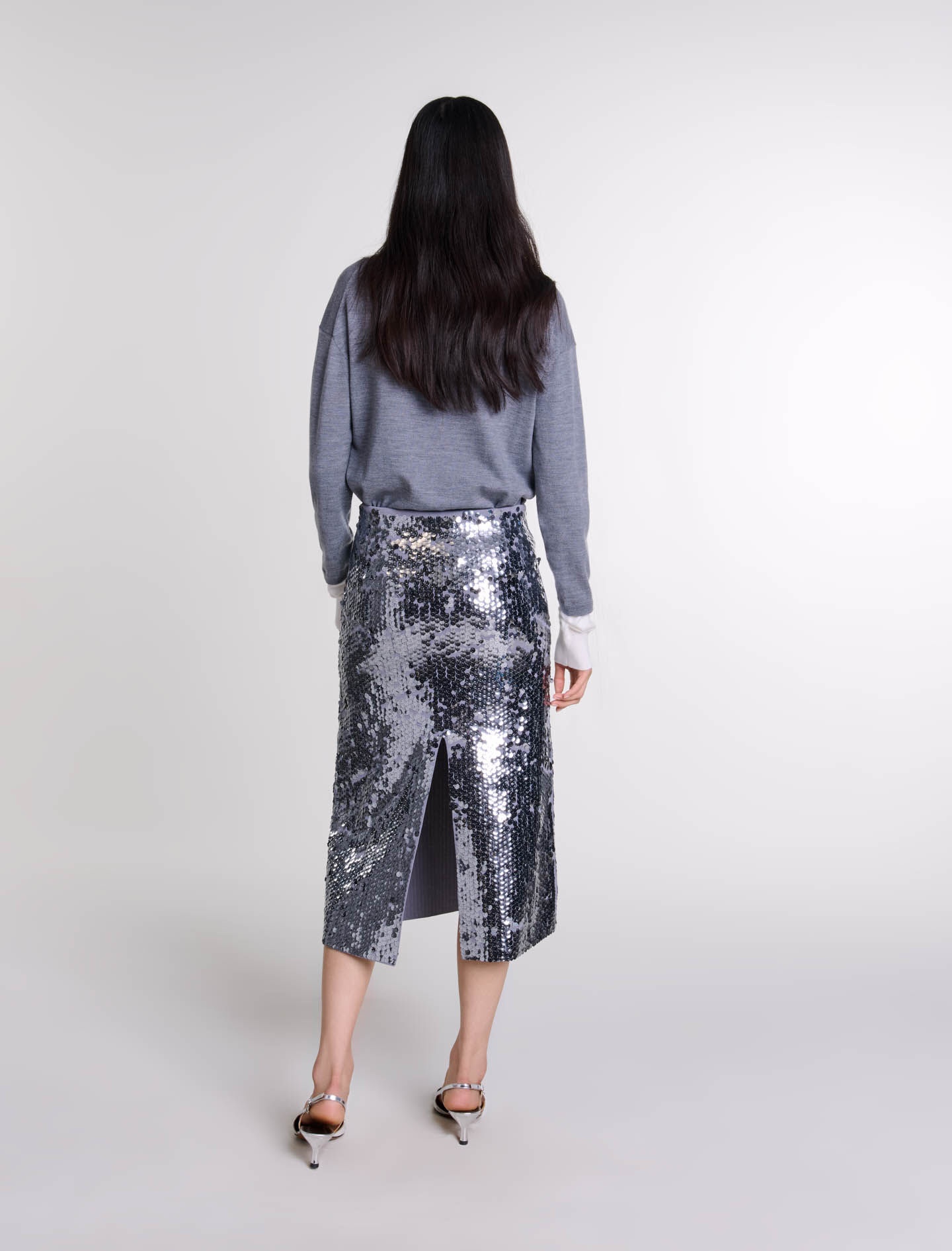Knit skirt with sequins - 4