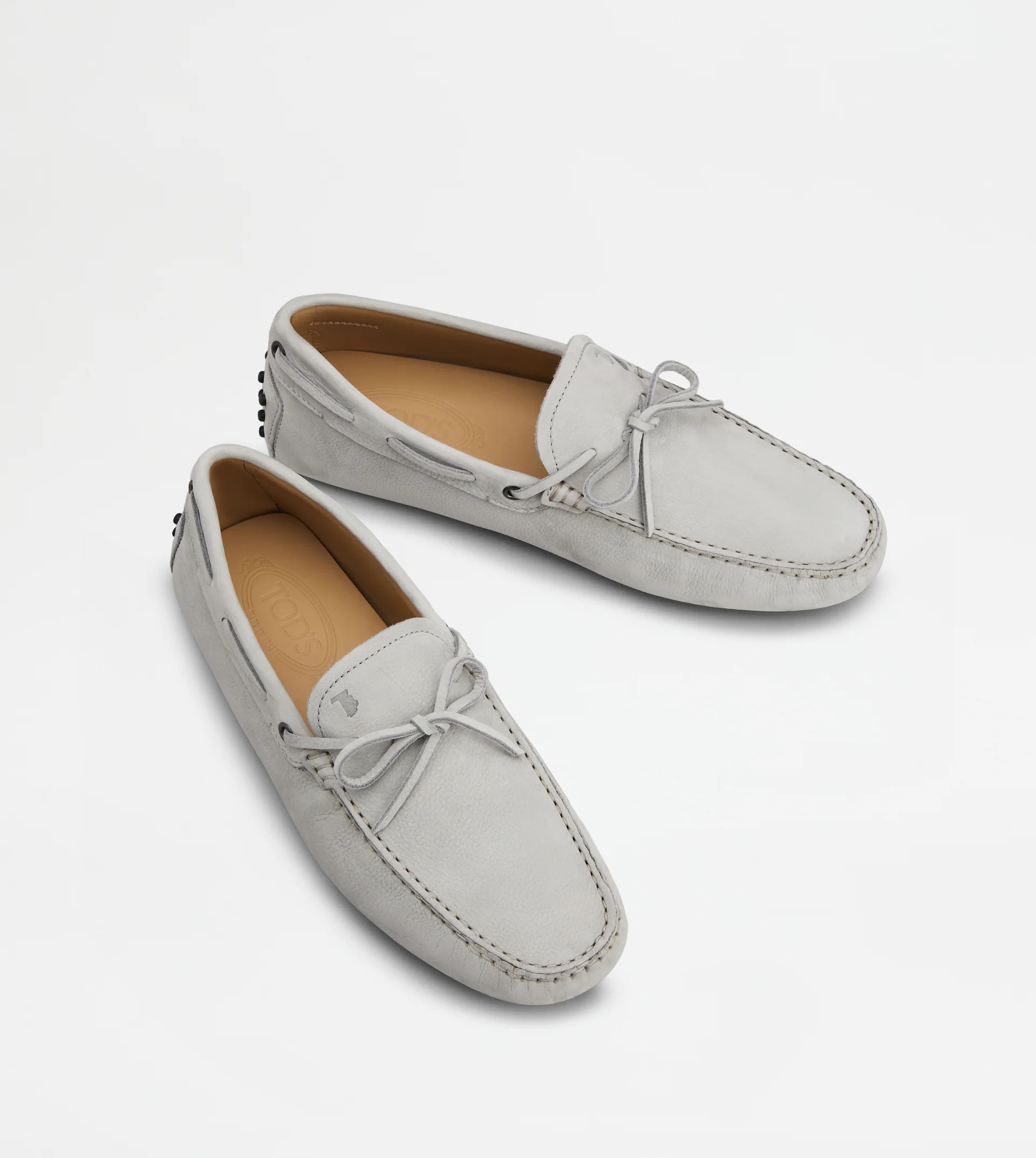 GOMMINO DRIVING SHOES IN NUBUCK - GREY - 4