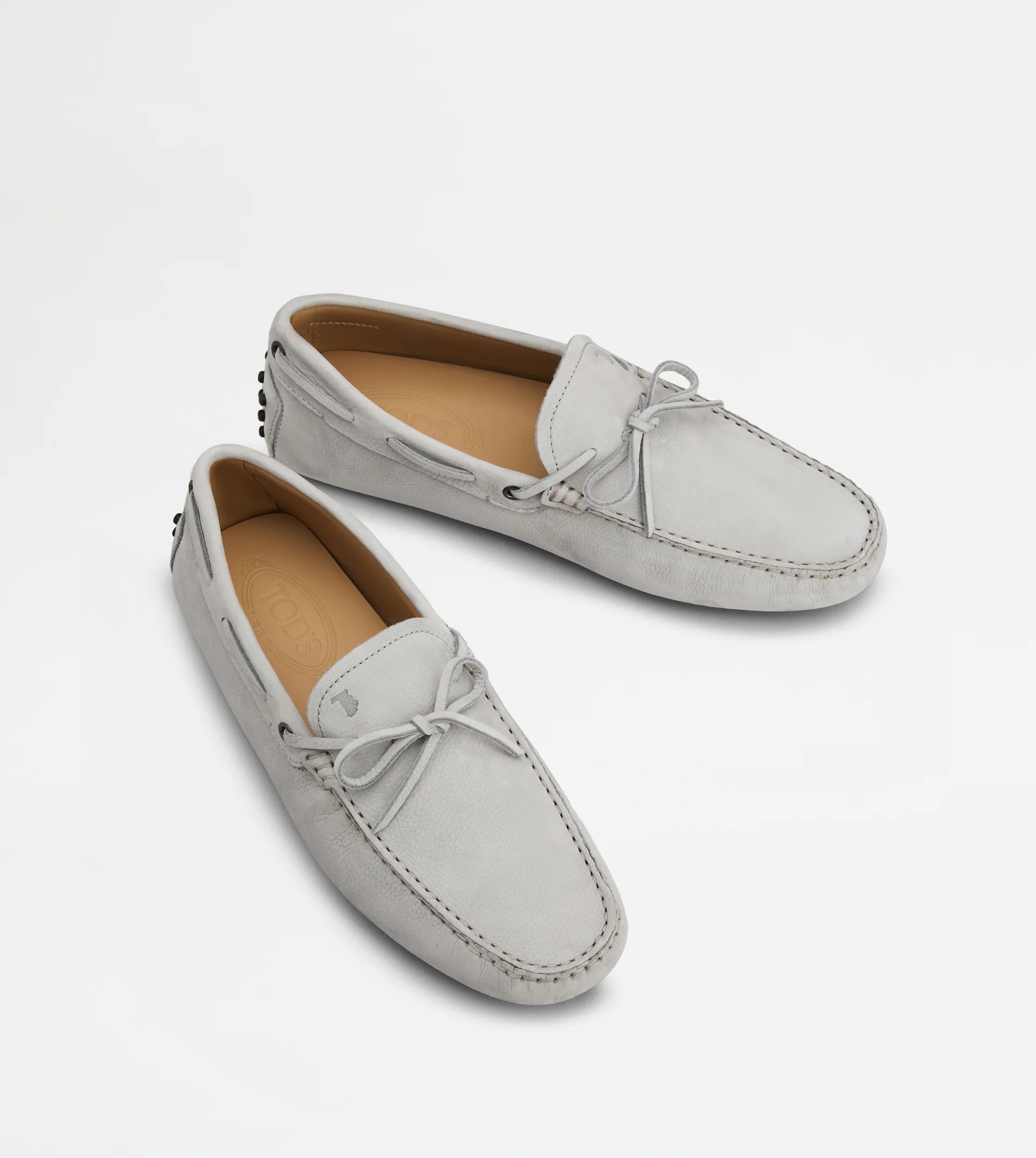 GOMMINO DRIVING SHOES IN NUBUCK - GREY - 3