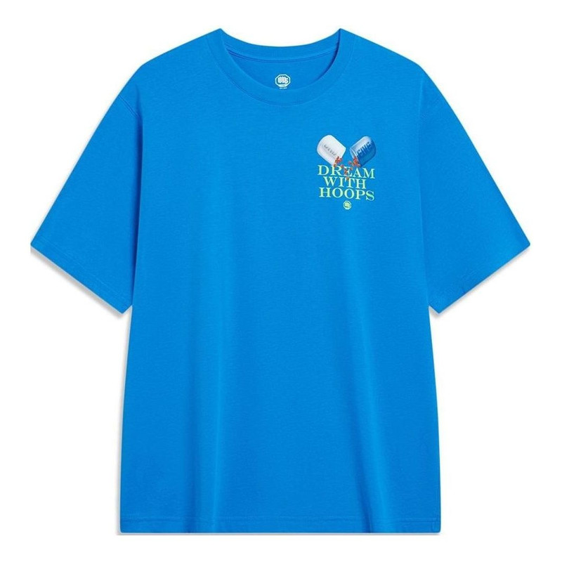 Li-Ning BadFive Graphic T-shirt 'Blue' AHST905-2 - 1