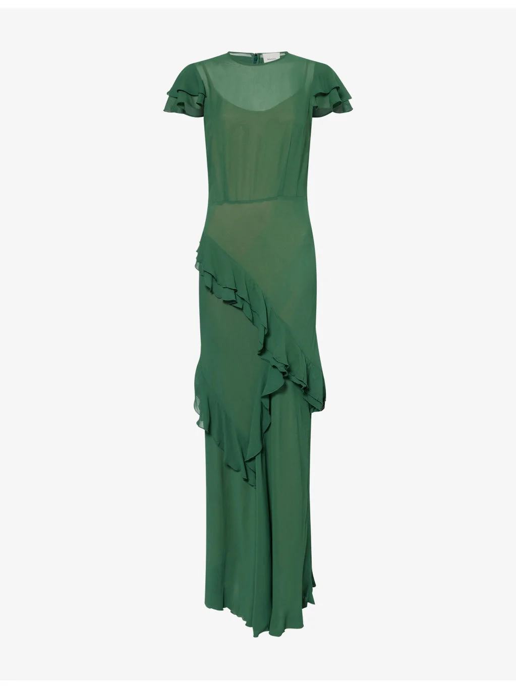 Camila Ruffle Woven Maxi Dress - 1