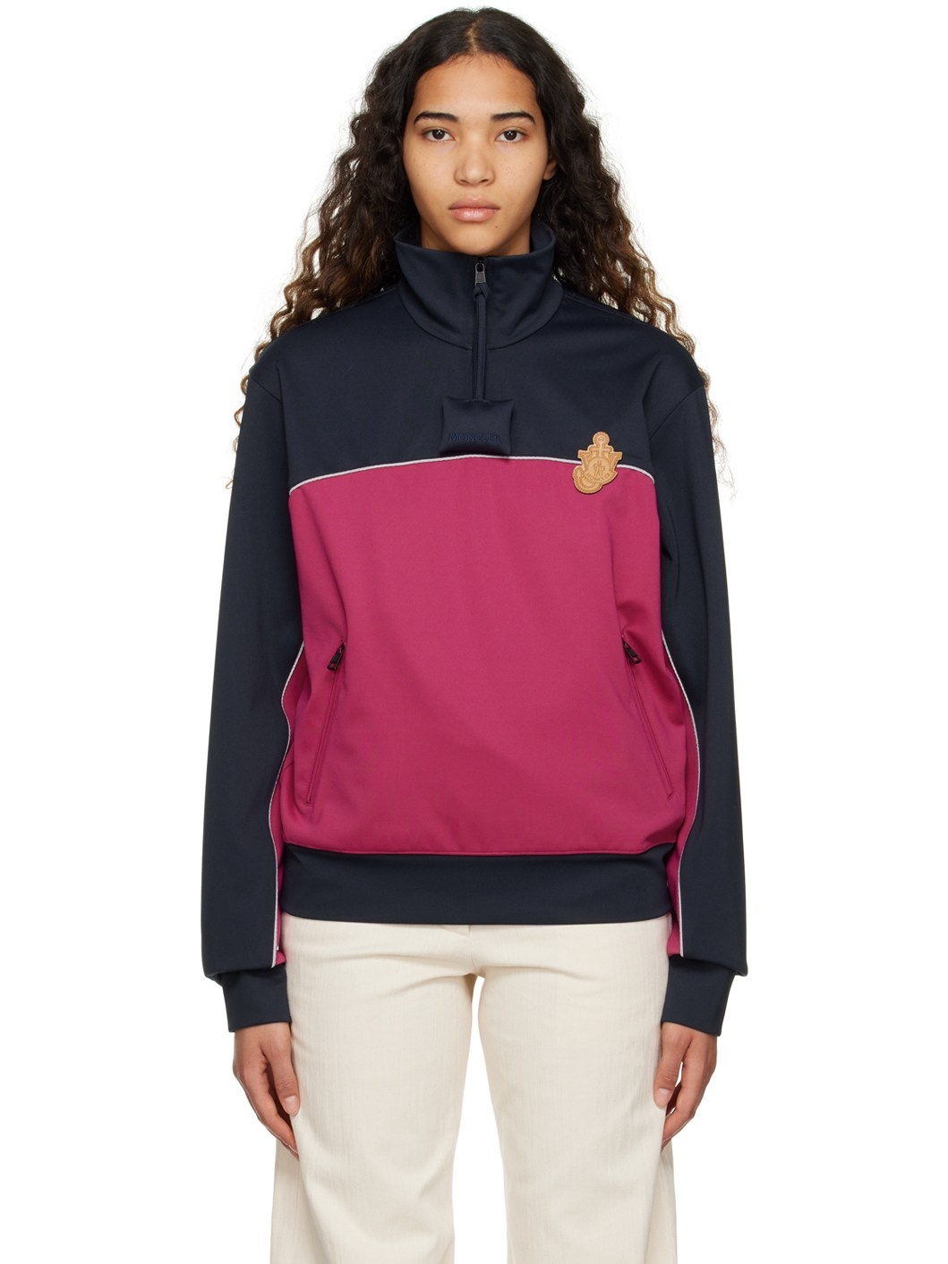 1 Moncler JW Anderson Navy Track Sweatshirt - 1