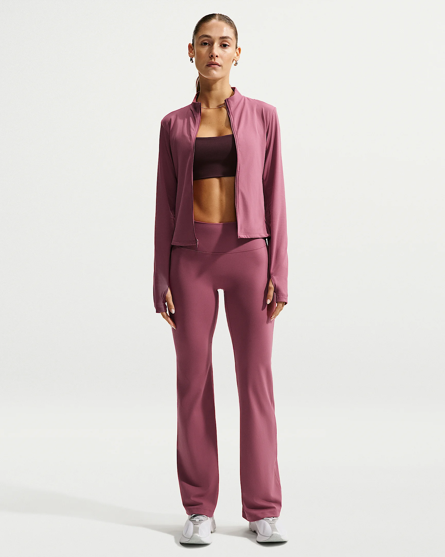 Nike Zenvy Women's High-Waisted Flared Leggings with No Front Seam - 1