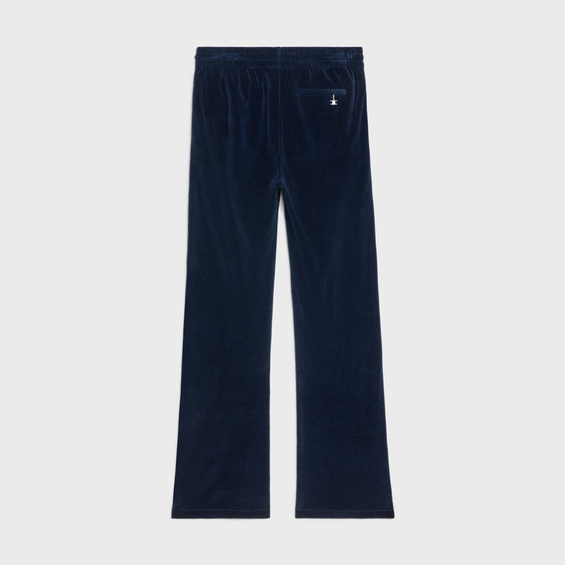 CELINE TRIOMPHE FLARED TRACK PANTS IN VELVET JERSEY outlook